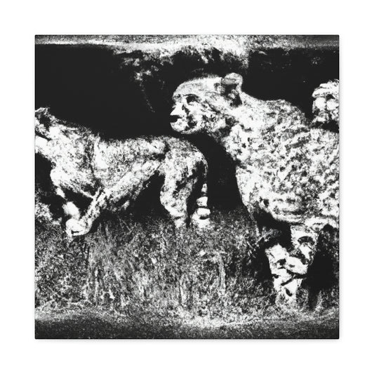 Cheetah in Abstract Form - Canvas