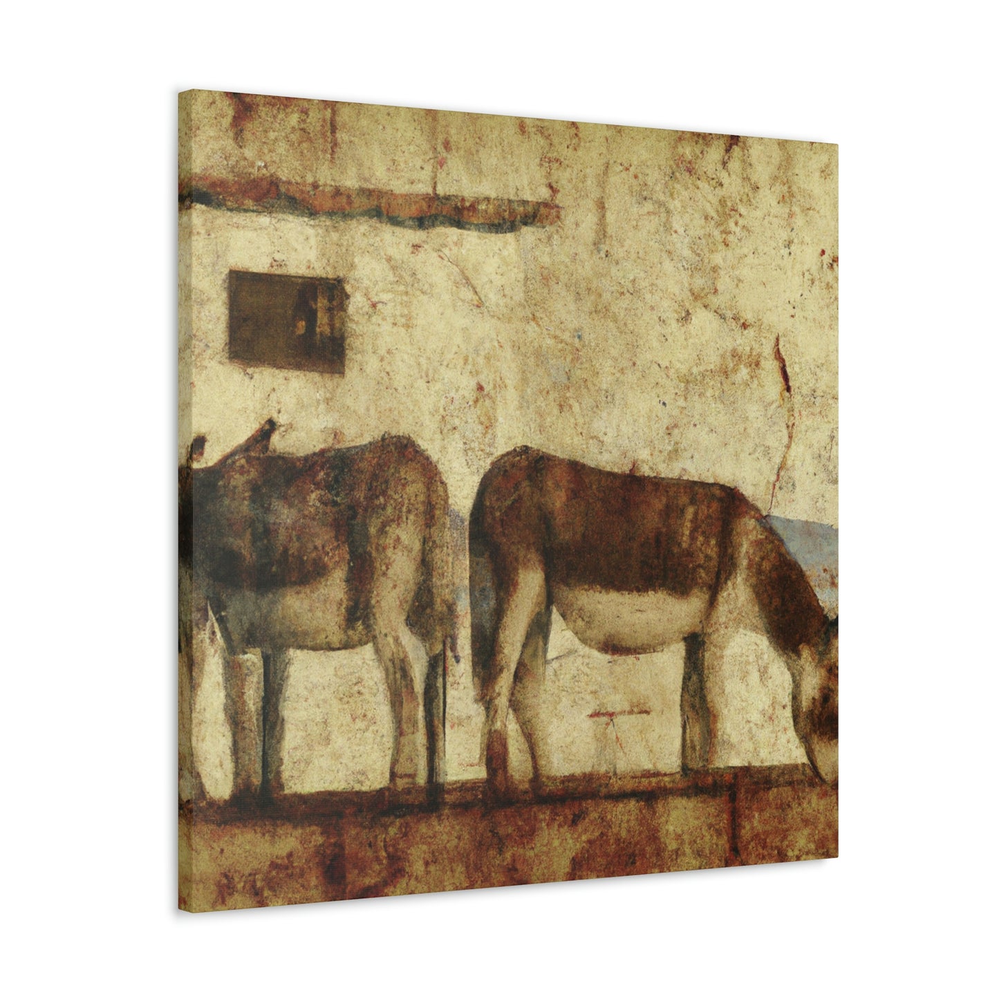 "Donkey in Deco Style" - Canvas