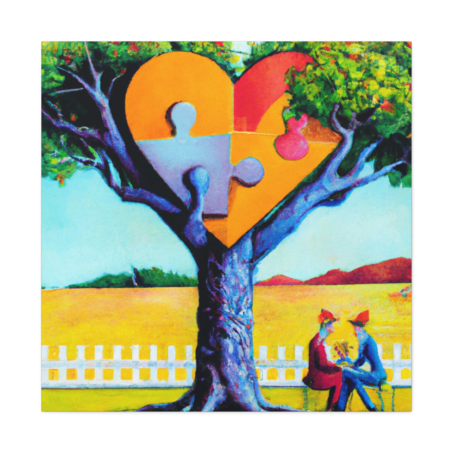 Love Tree in Bloom - Canvas