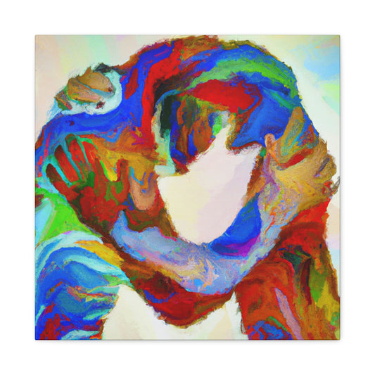 Loving Bear Embrace - Canvas