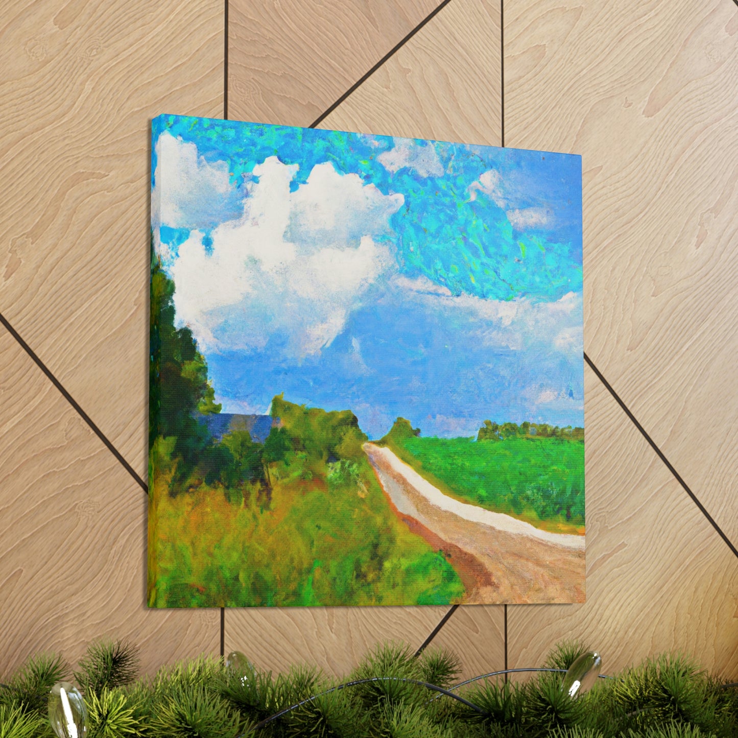 "Country Road Sunset View" - Canvas