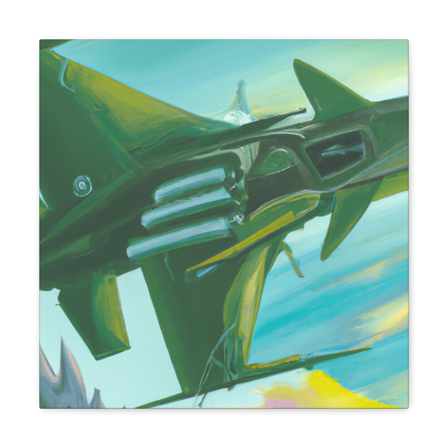 Jet Fighter Surrealism - Canvas