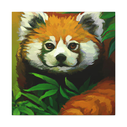 Red Panda in Art Deco - Canvas