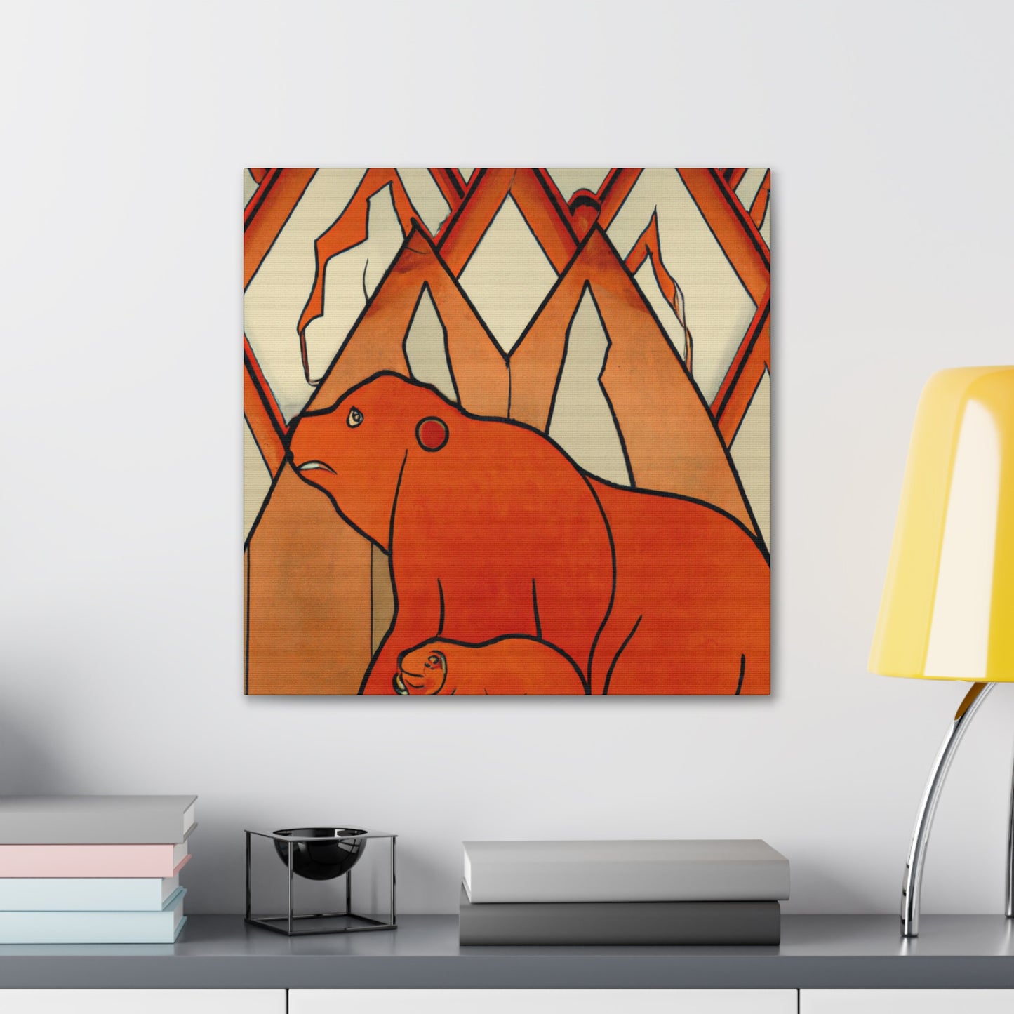 "Bear in Art Deco" - Canvas