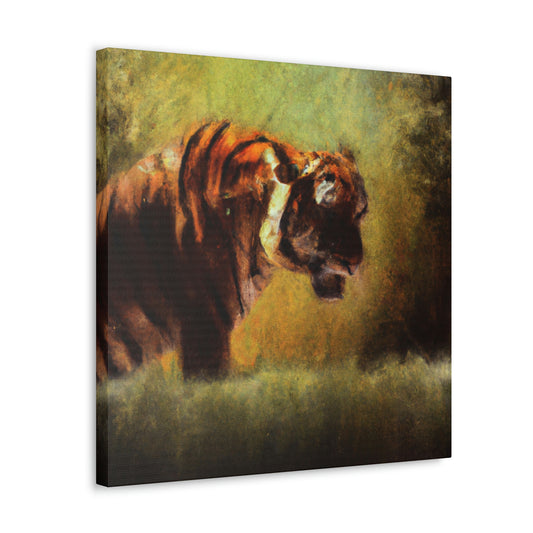 Tiger in Baroque. - Canvas