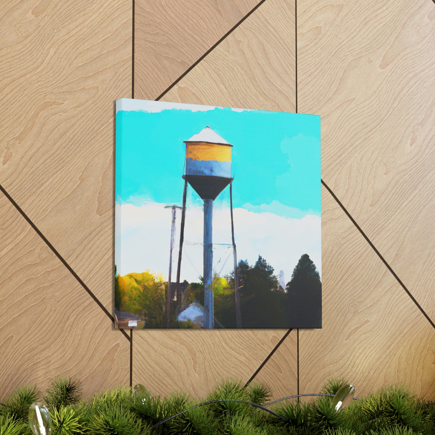 Aquatic Tower Wonder - Canvas