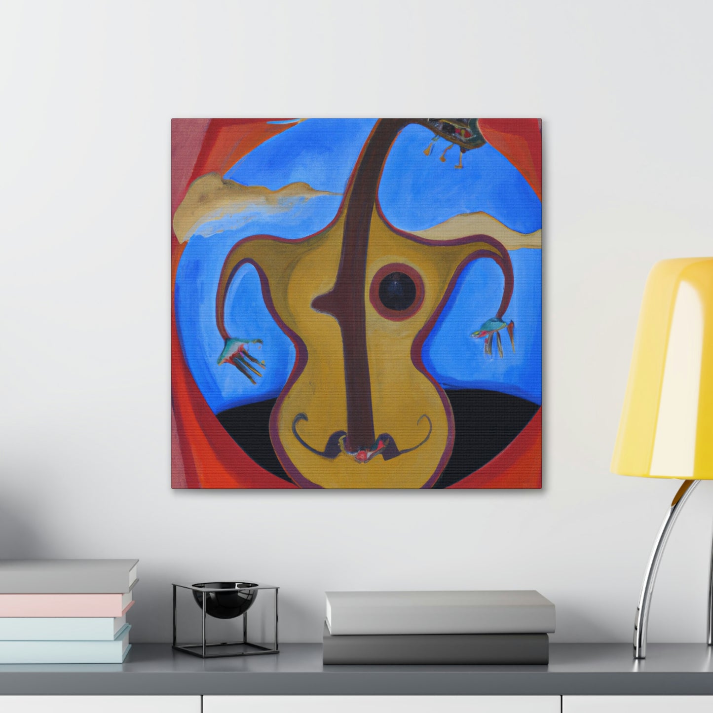 "The Silent Guitarist" - Canvas