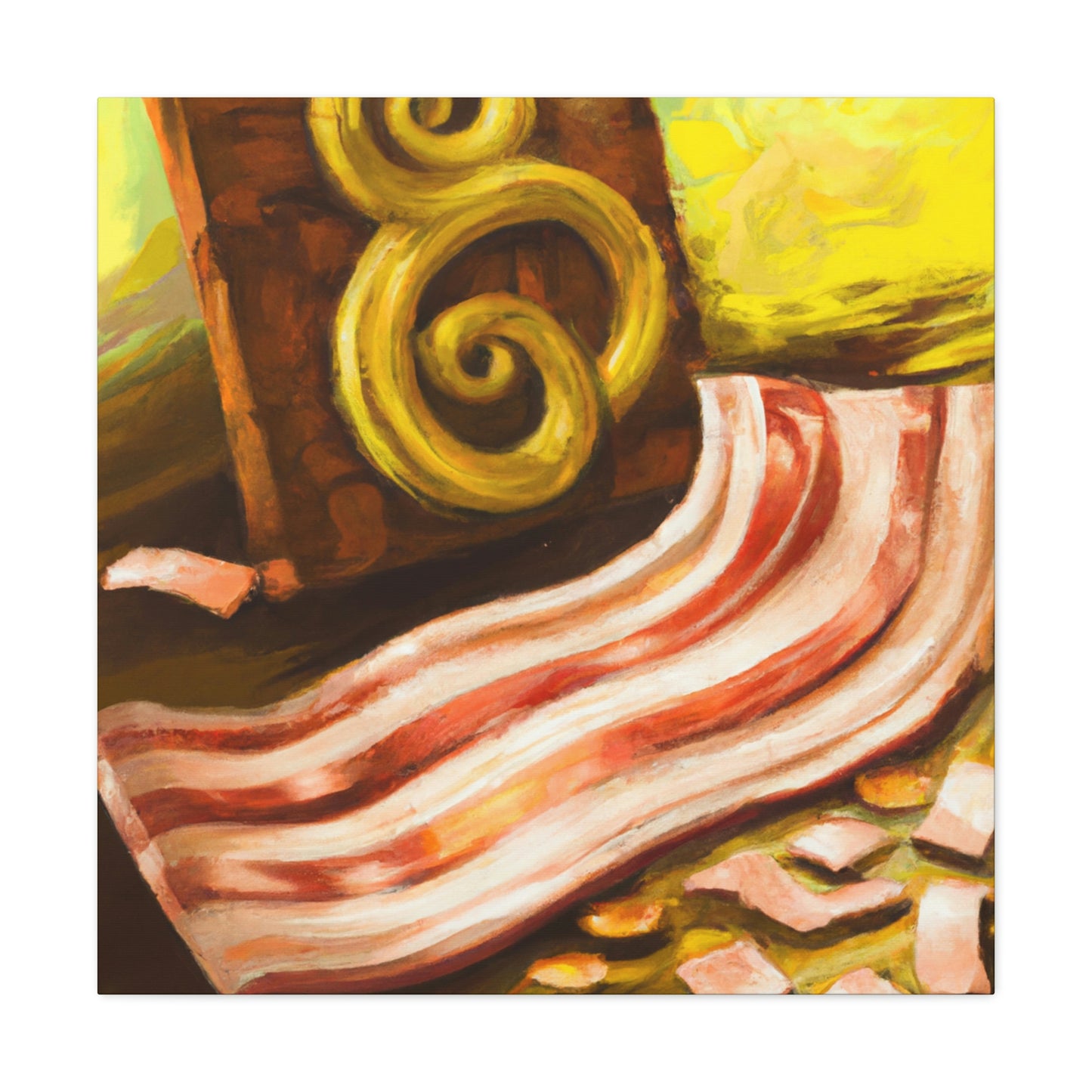 "Bacon In Steampunk Times" - Canvas