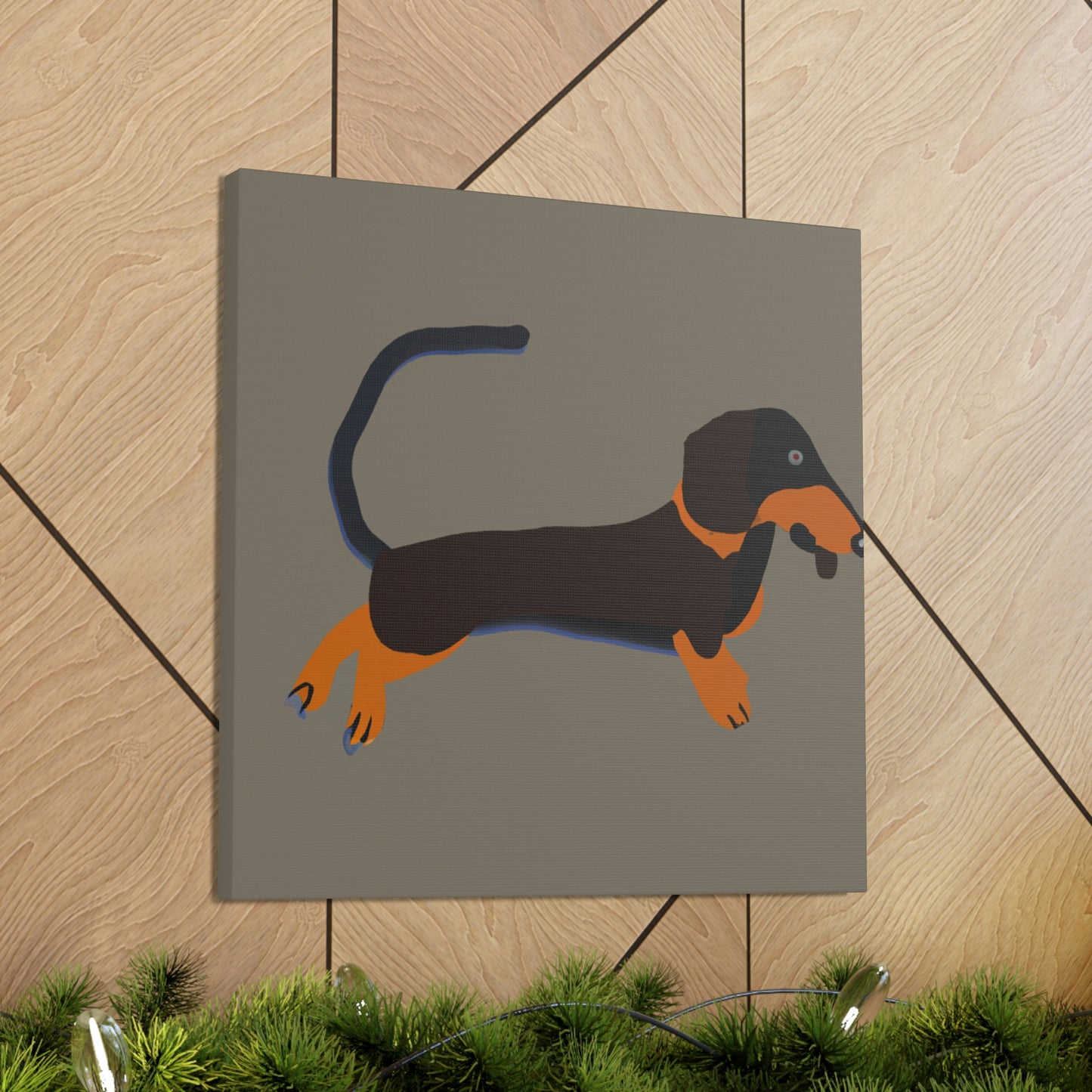 "Dachshund in Minimalism" - Canvas