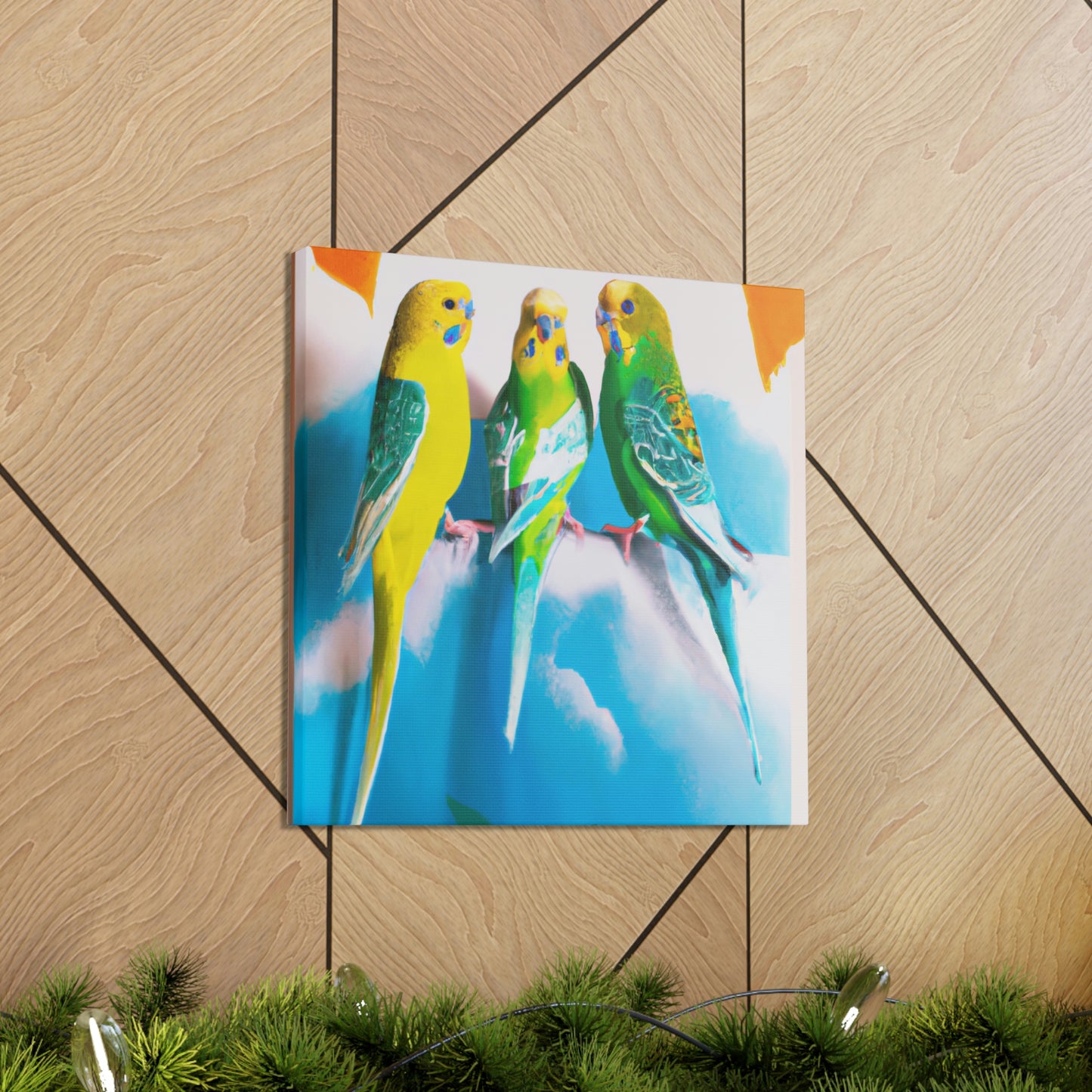 "Parakeet Abstractions," - Canvas