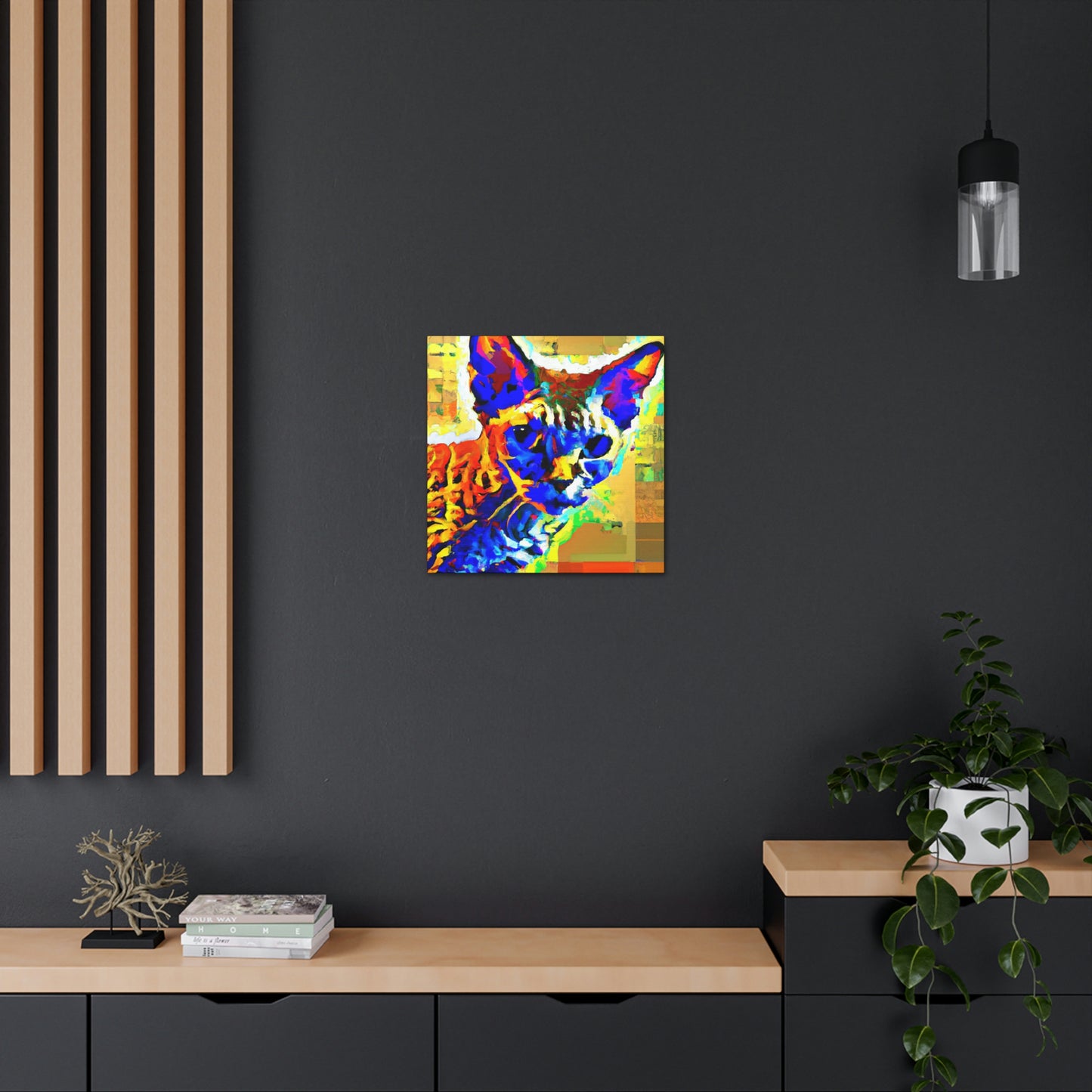 "Pop Art Devon Rex" - Canvas