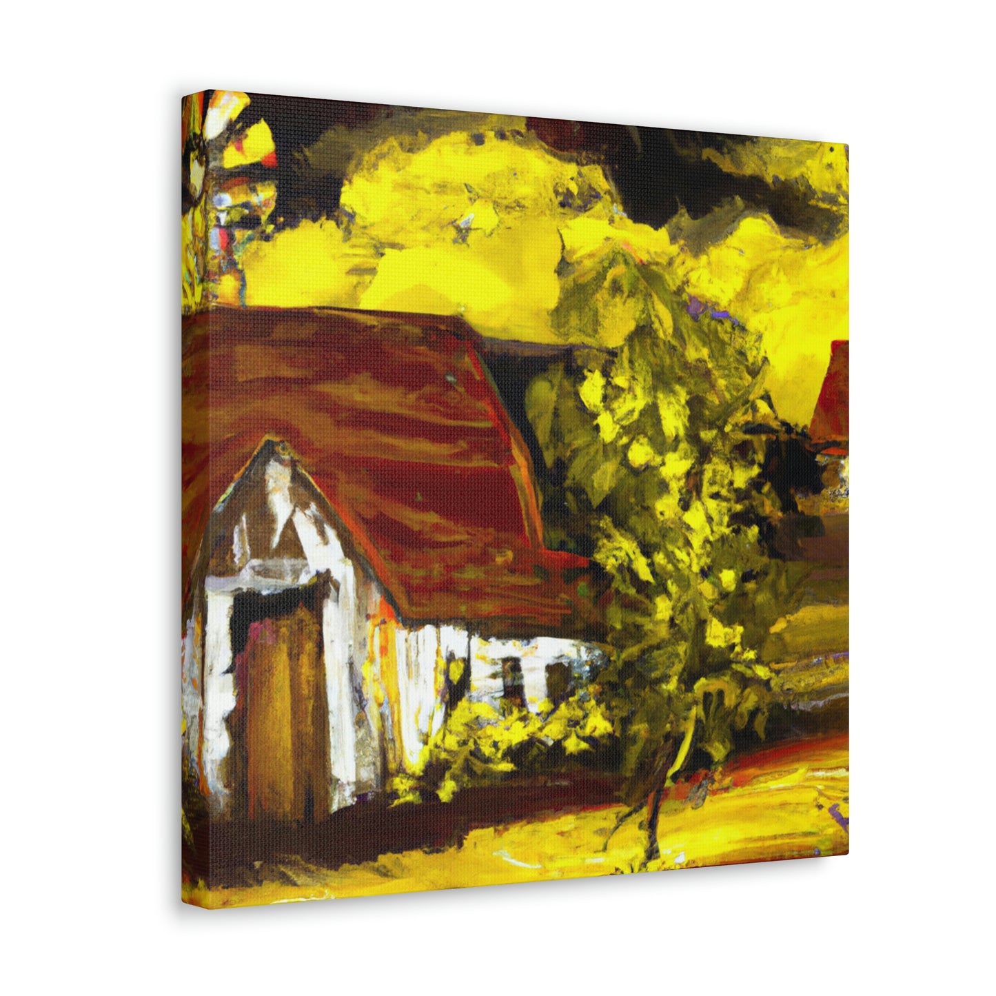 Barn in Expressionism - Canvas