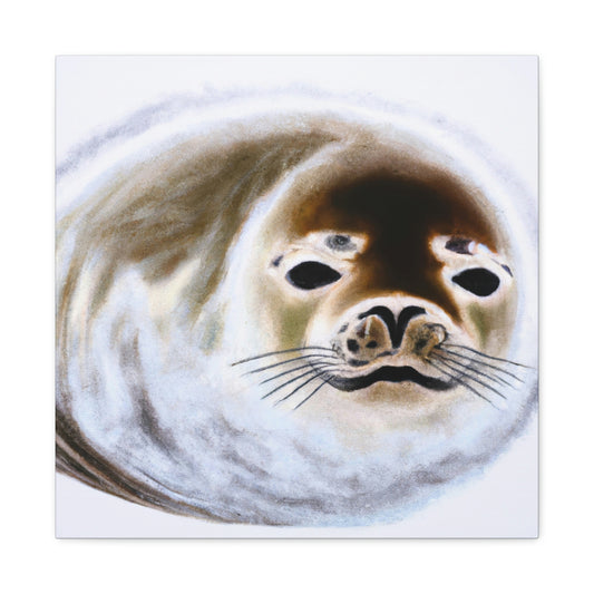 Harp Seal Slumbering - Canvas