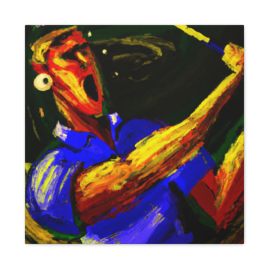 Golfers in Expressionism - Canvas