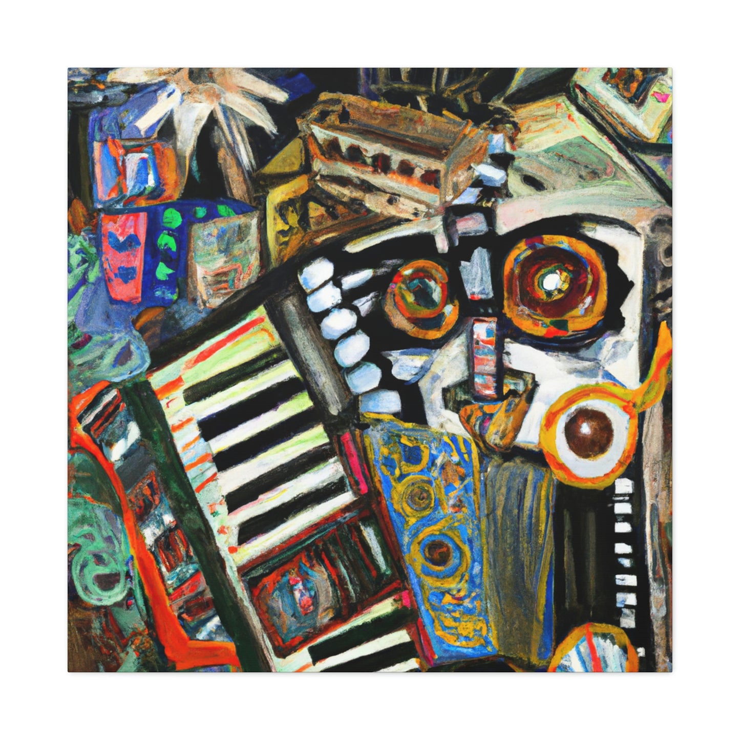 Accordion in Abstraction - Canvas