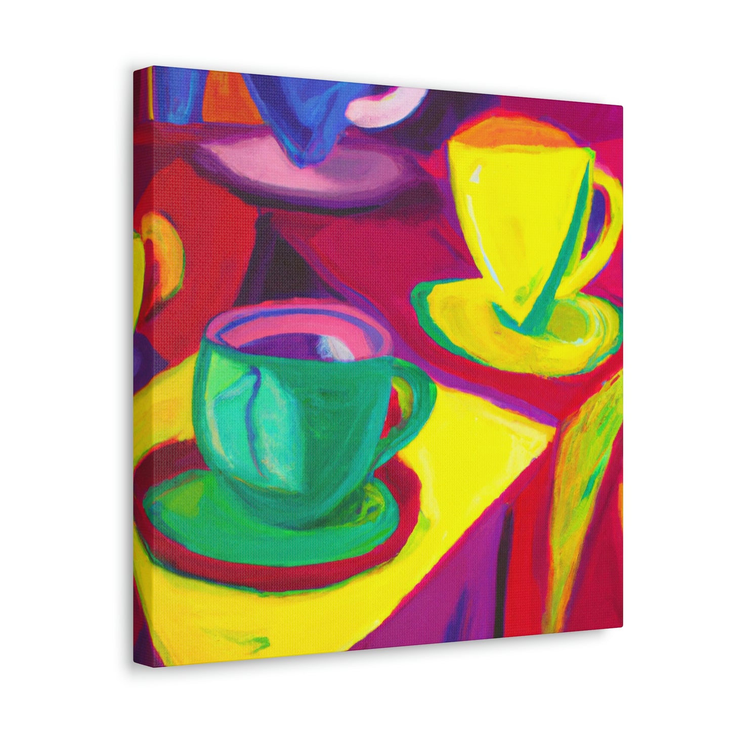 "Teacups in Fauvism" - Canvas