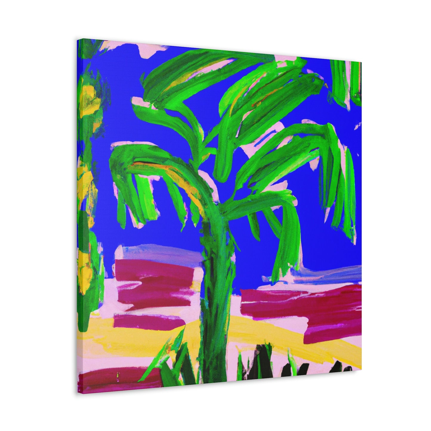 "Palm Tree Oasis Dream" - Canvas