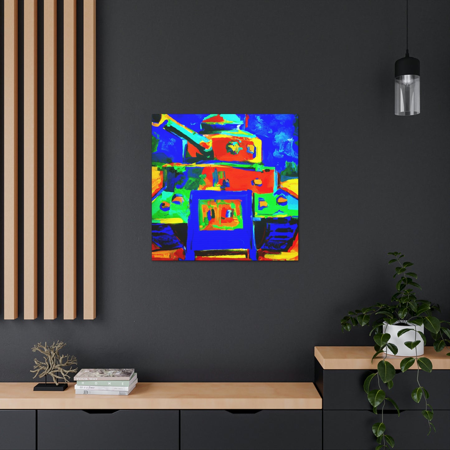 "The Tank Turret Fauve" - Canvas