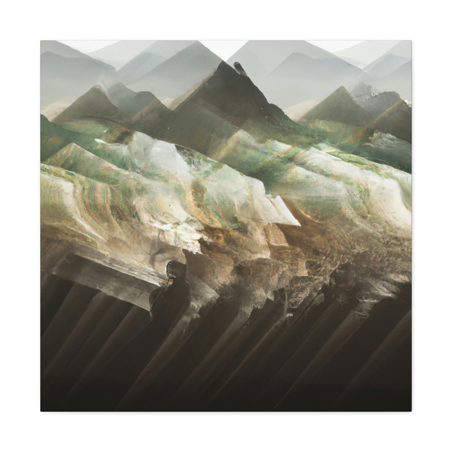 Lofty Mountain Peaks - Canvas