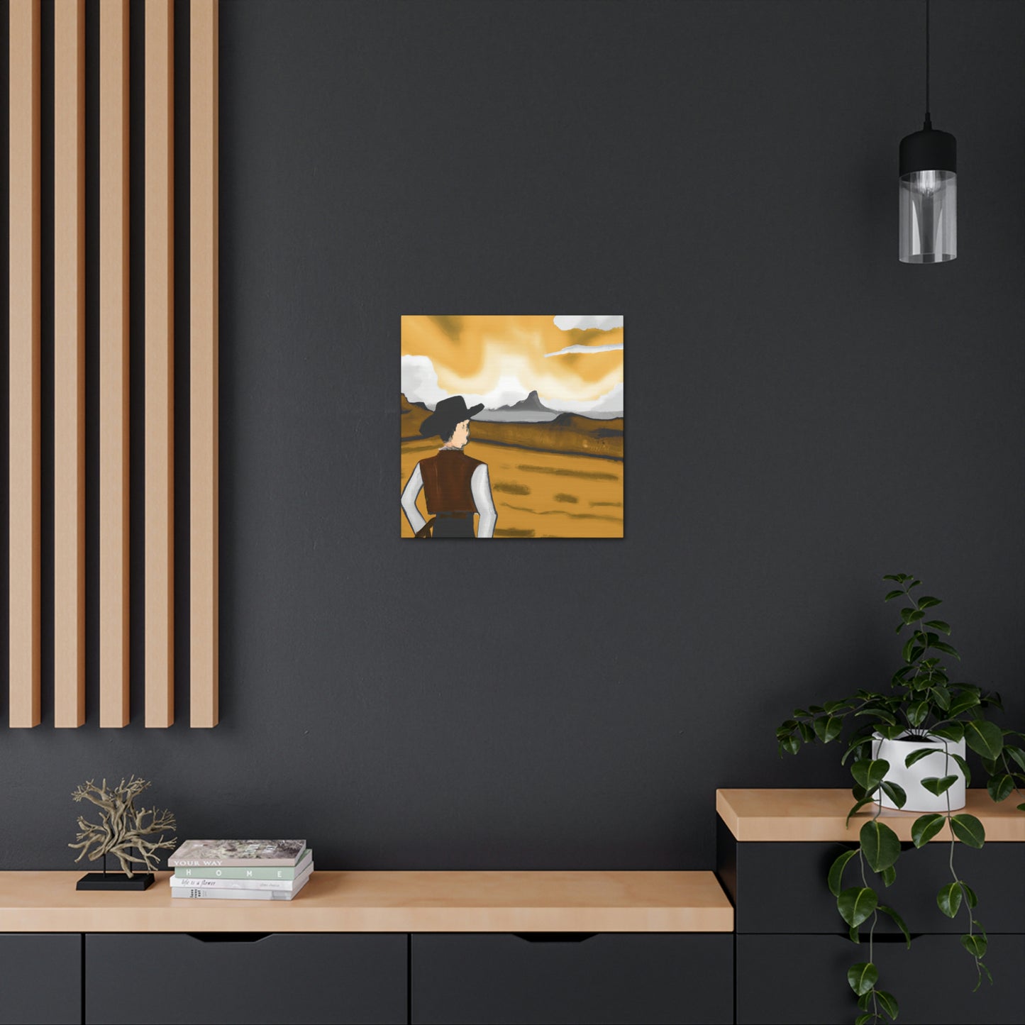 Rancher in Reflection - Canvas