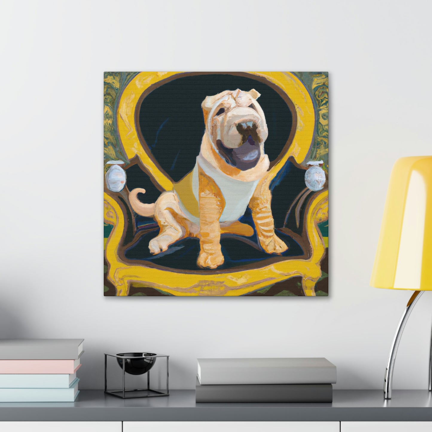 "Shining Shar Pei Splendor" - Canvas