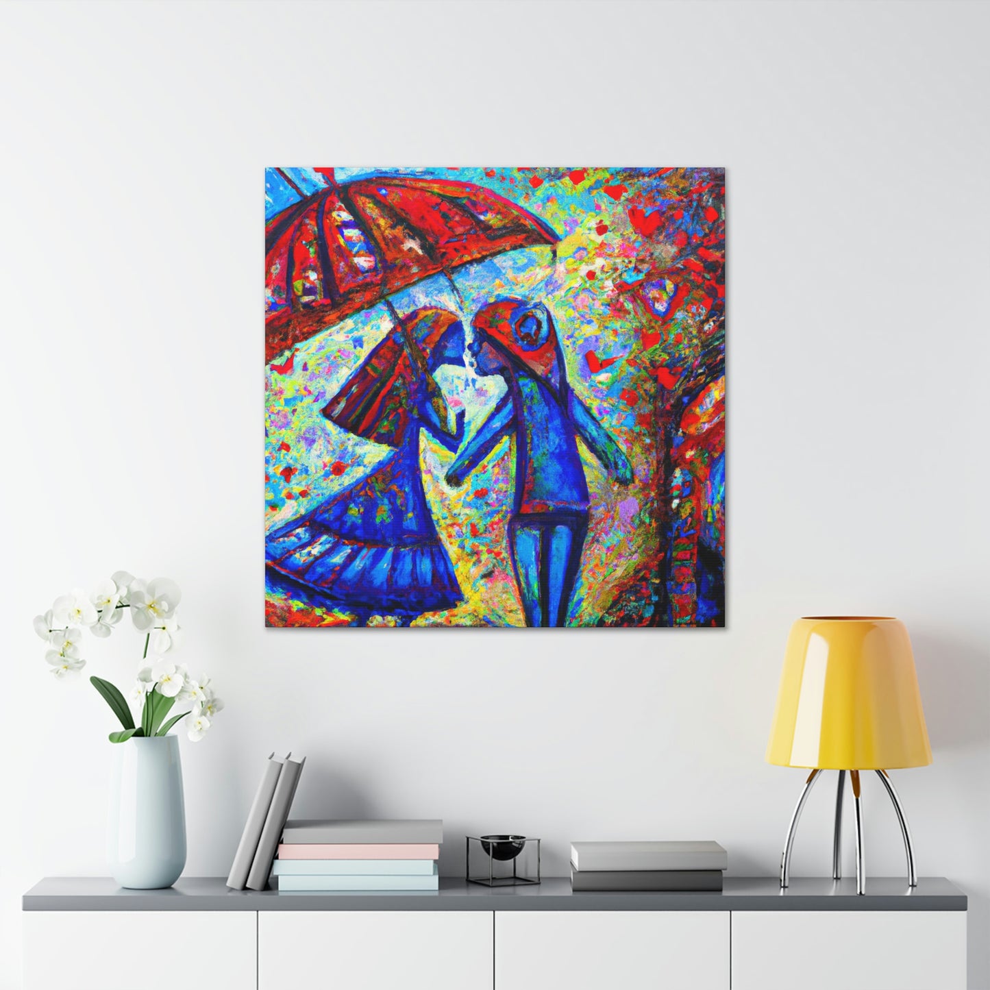 Love Under the Umbrella - Canvas