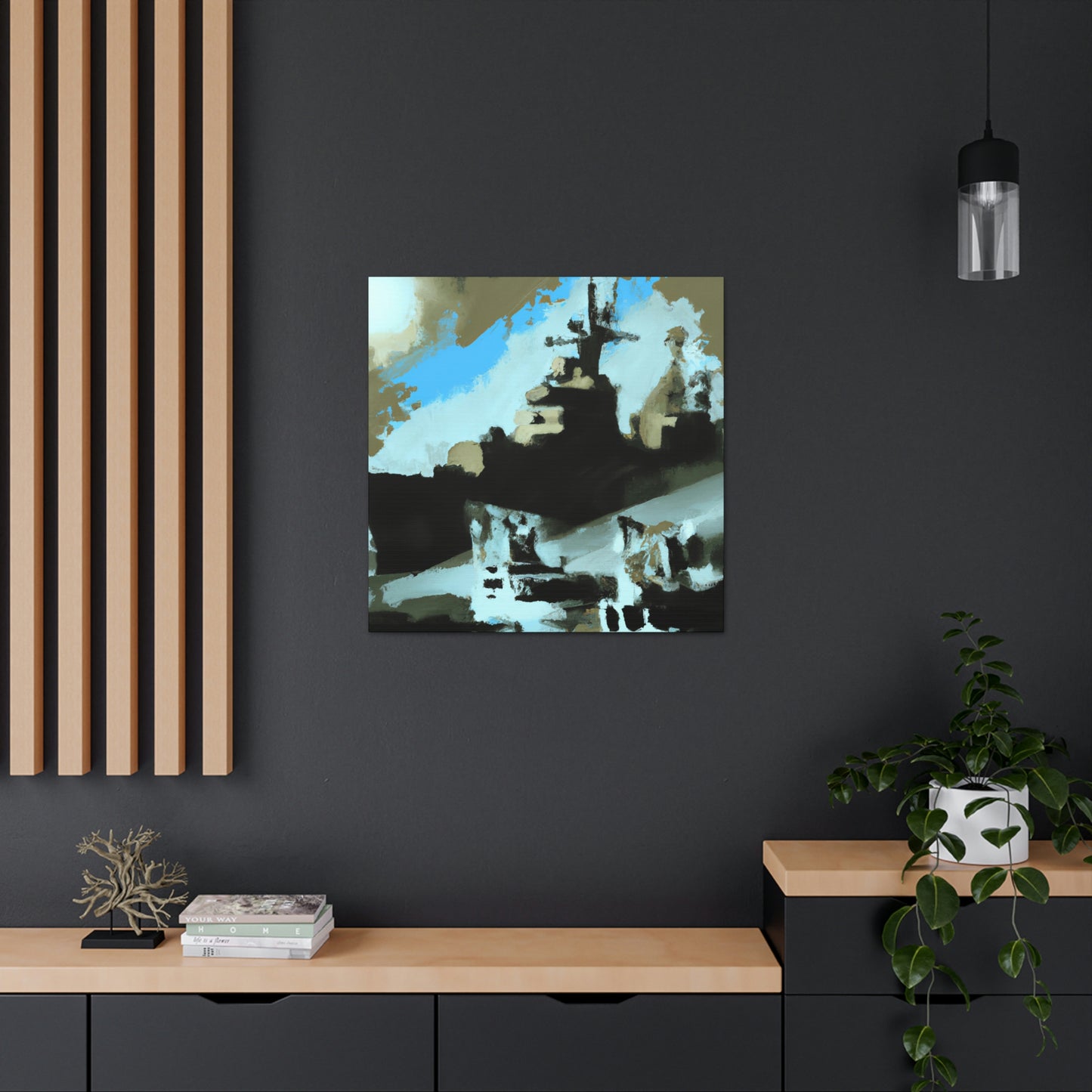 "The Battleship Battle" - Canvas