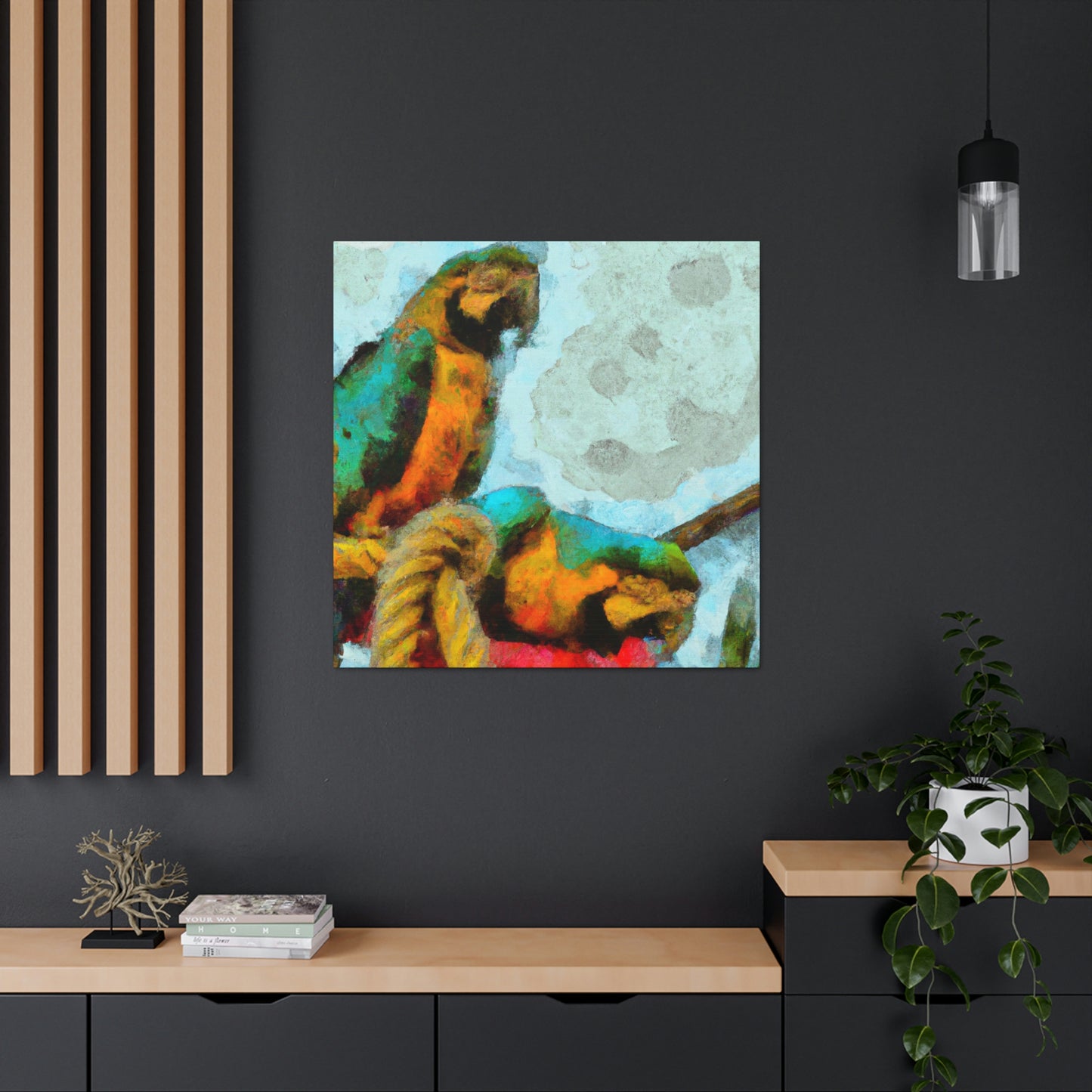 "Macaws in Harmony" - Canvas