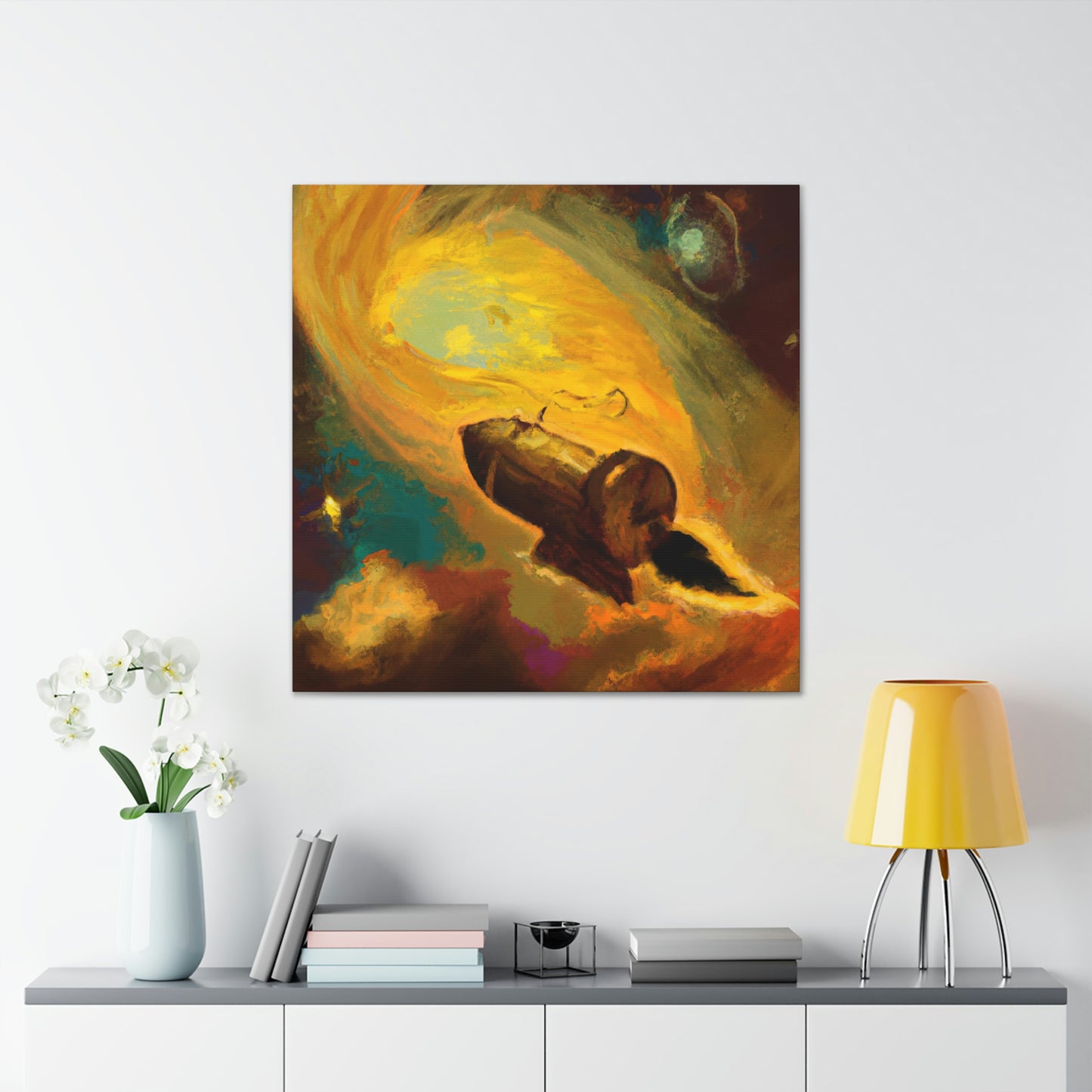 "Comet Illuminates Sky" - Canvas