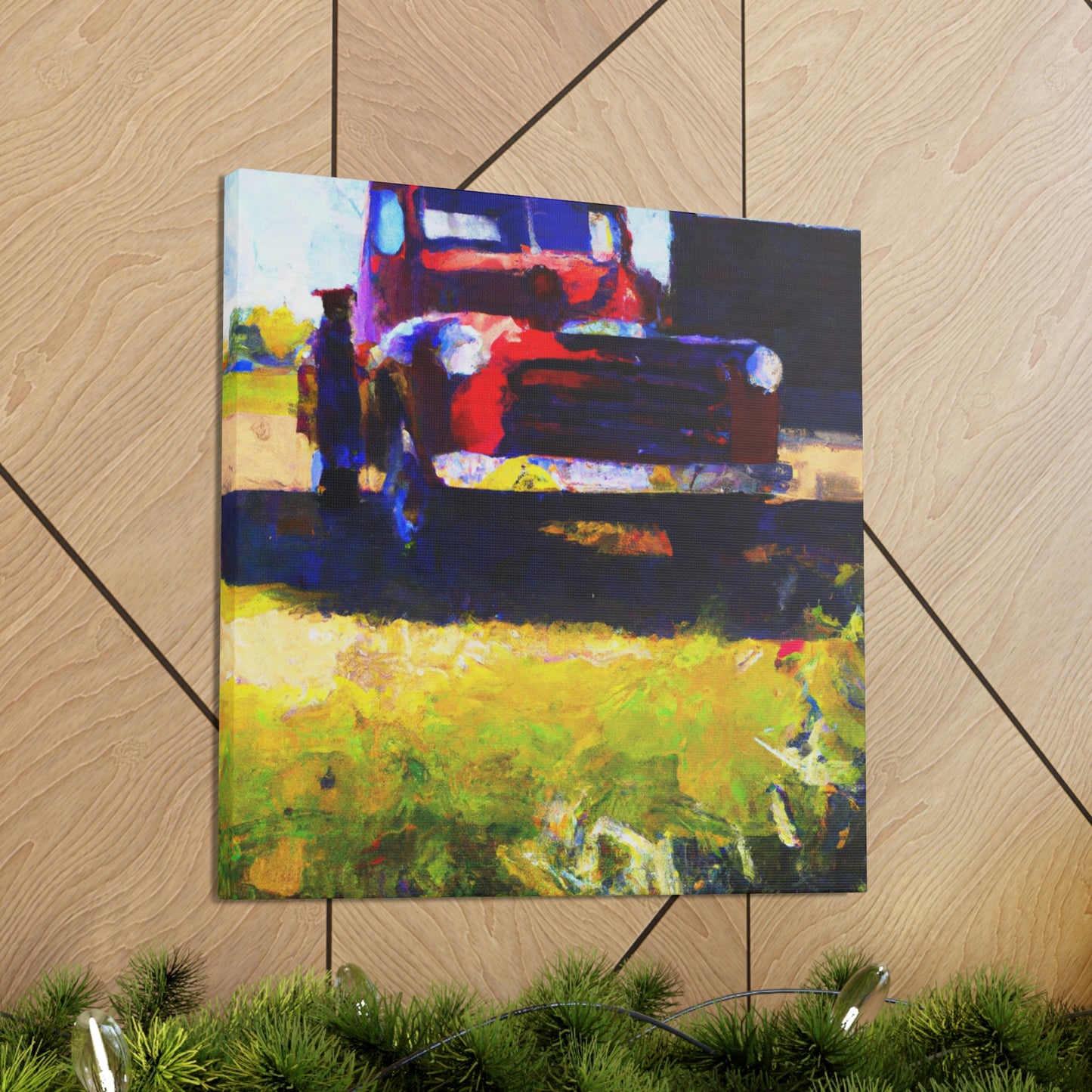 Old Pickup Reflection - Canvas