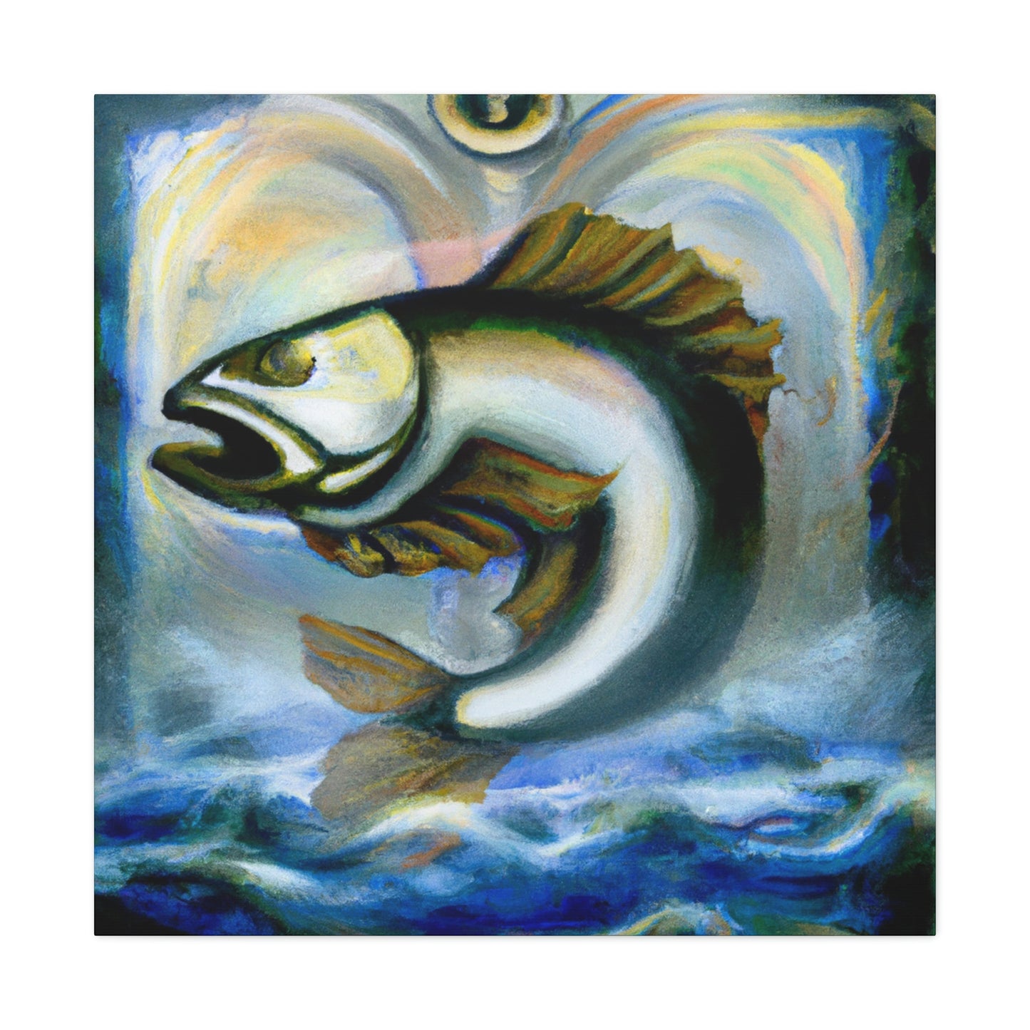 Walleye in Art Deco - Canvas