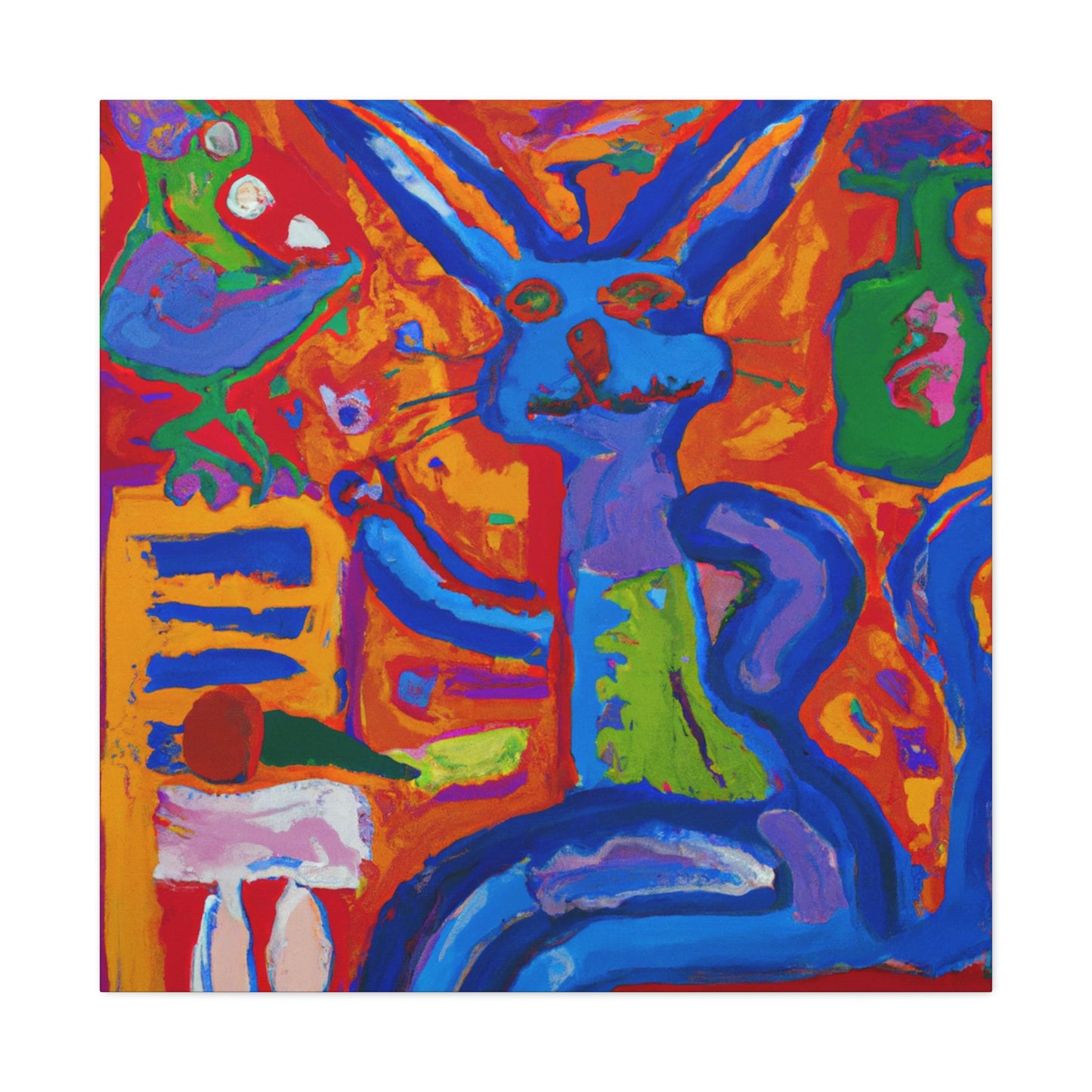 "Rabbit in Fauvism" - Canvas