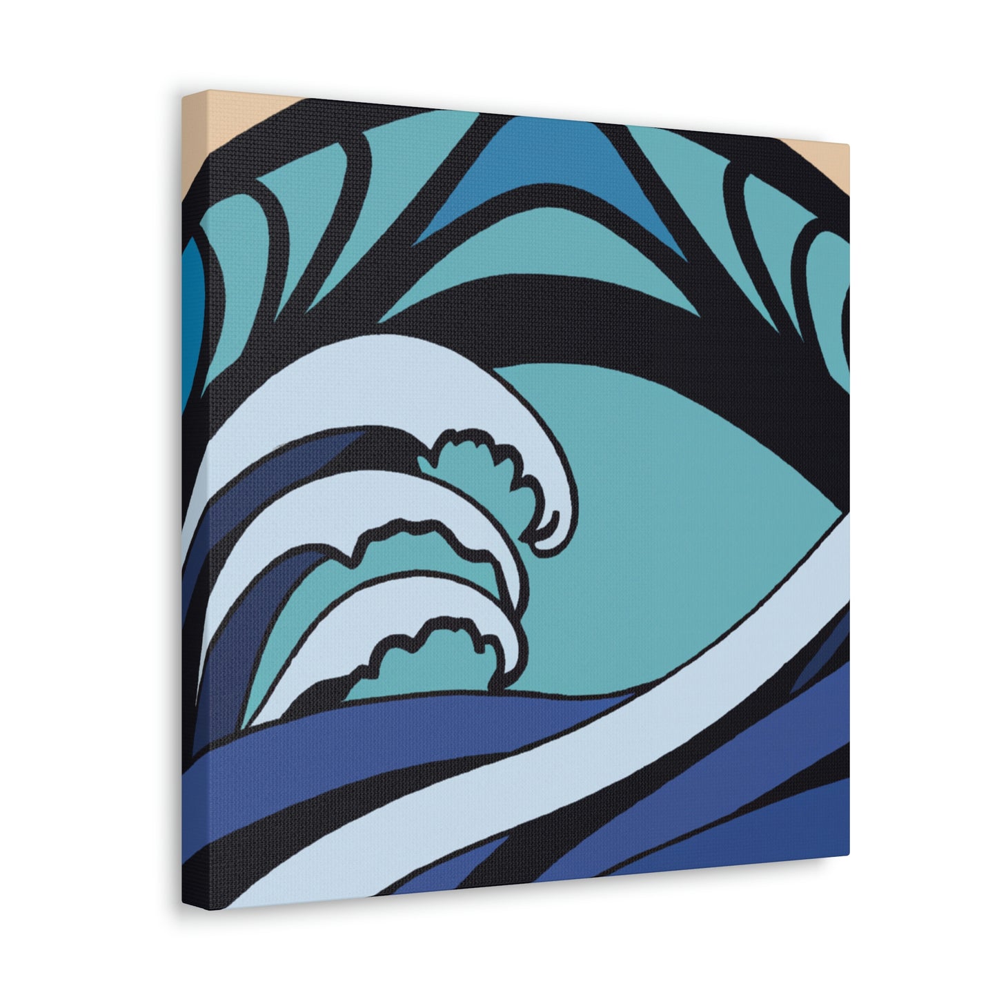 "Waves of Blue Luxury" - Canvas