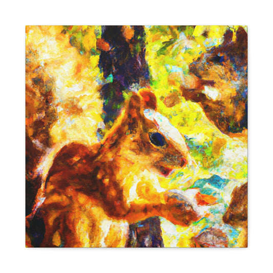 "Squirrels in Impressionism" - Canvas