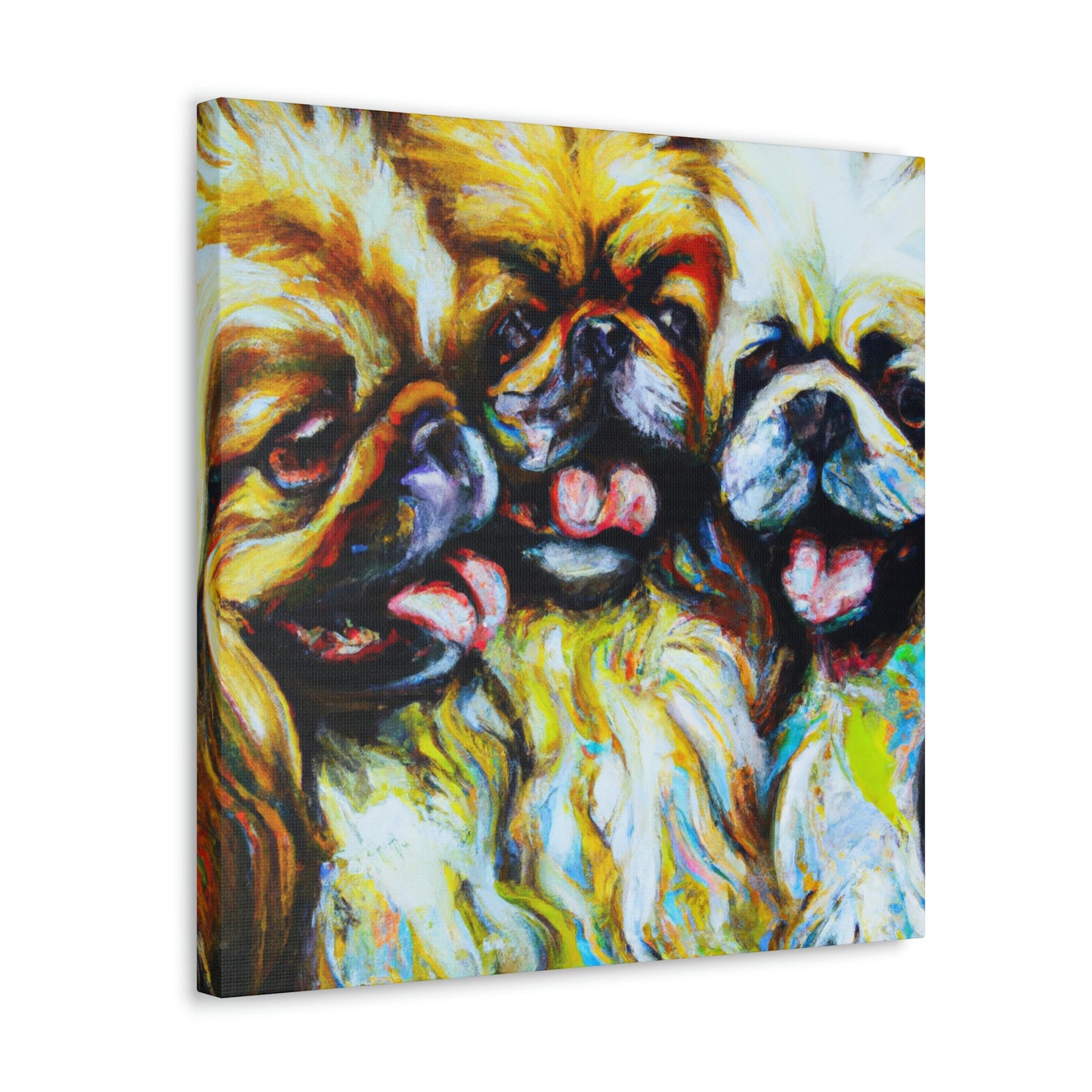 Pekingese Pride Expressionism - Canvas