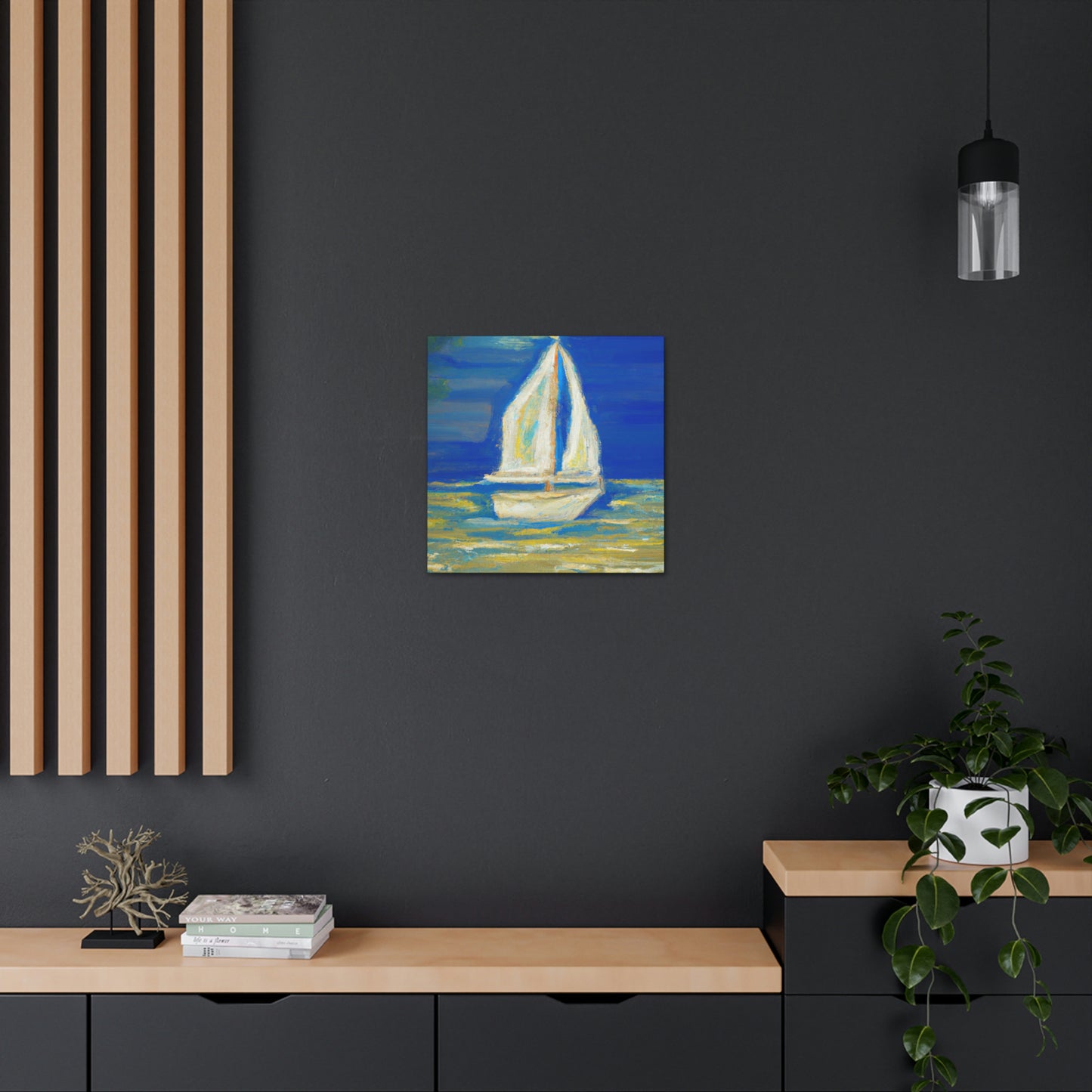 "Sailboat at Sea" - Canvas