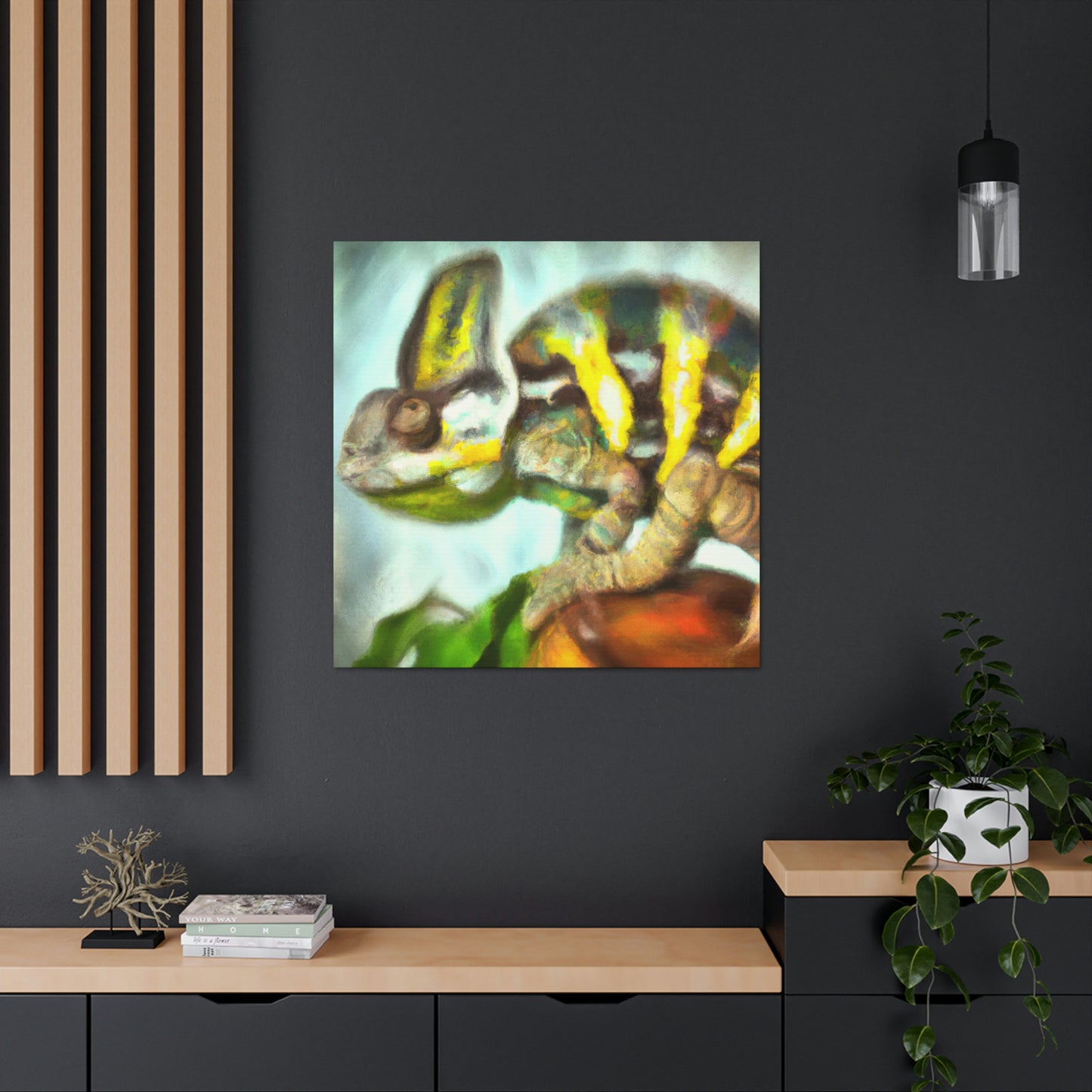 Veiled Chameleon Vision - Canvas