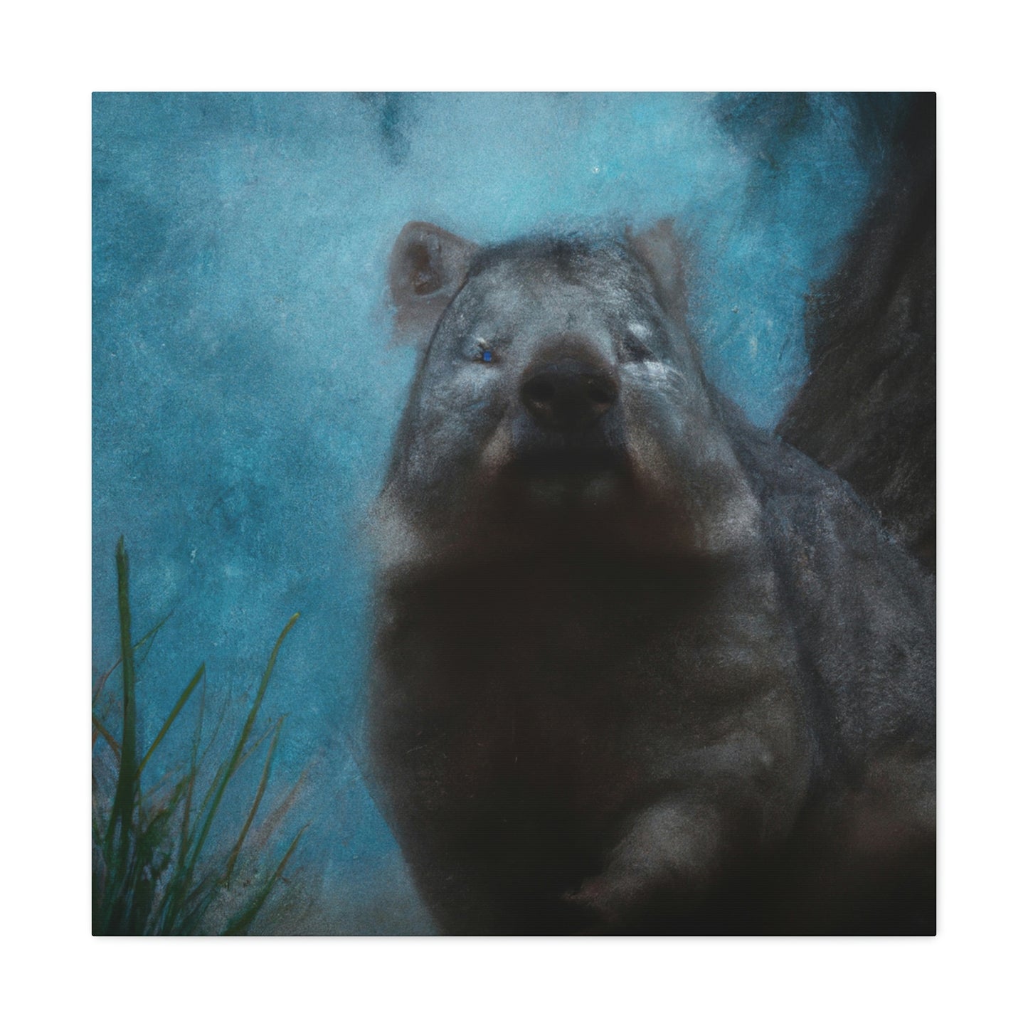 "Wombat in Technicolor" - Canvas