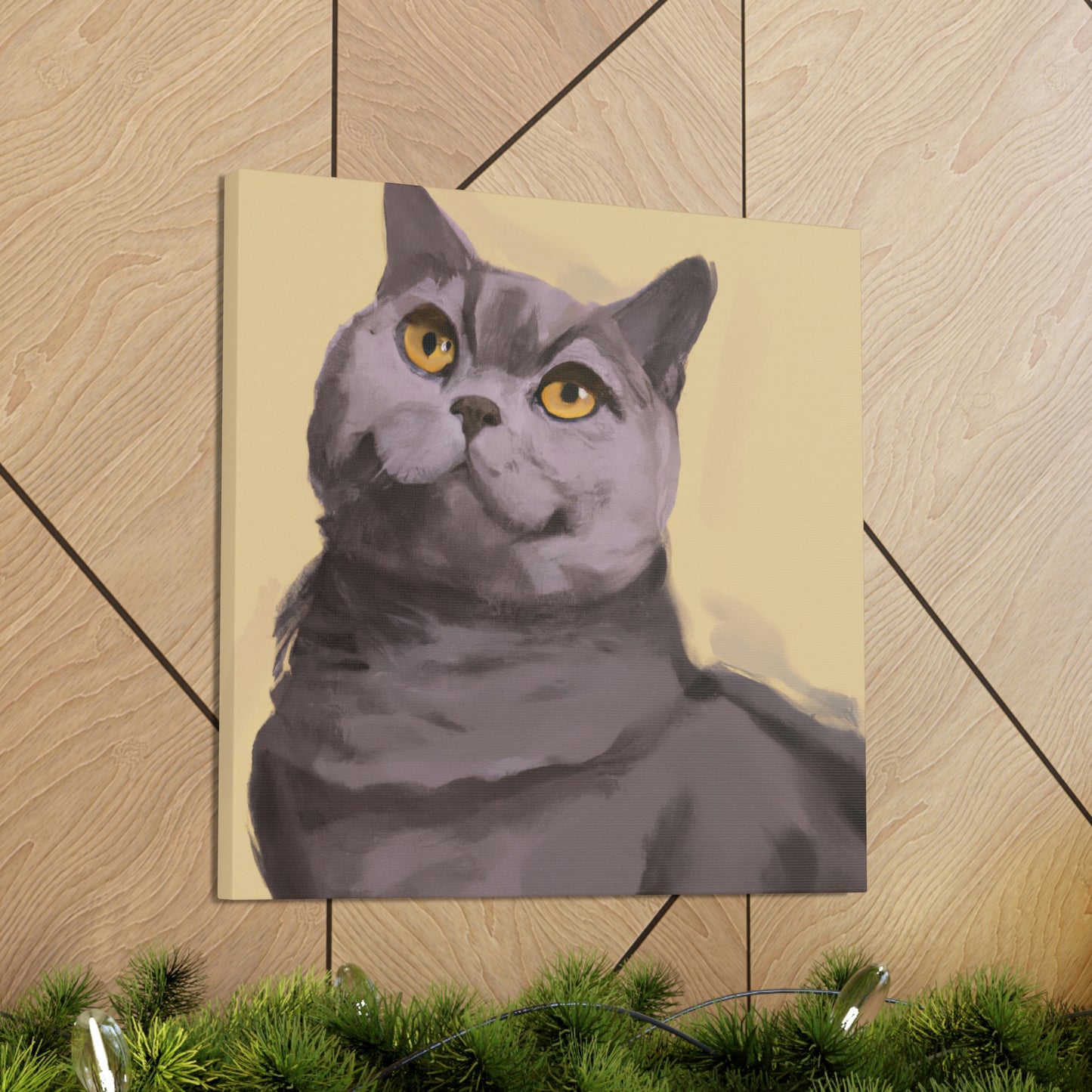 "Cat of Minimalism" - Canvas