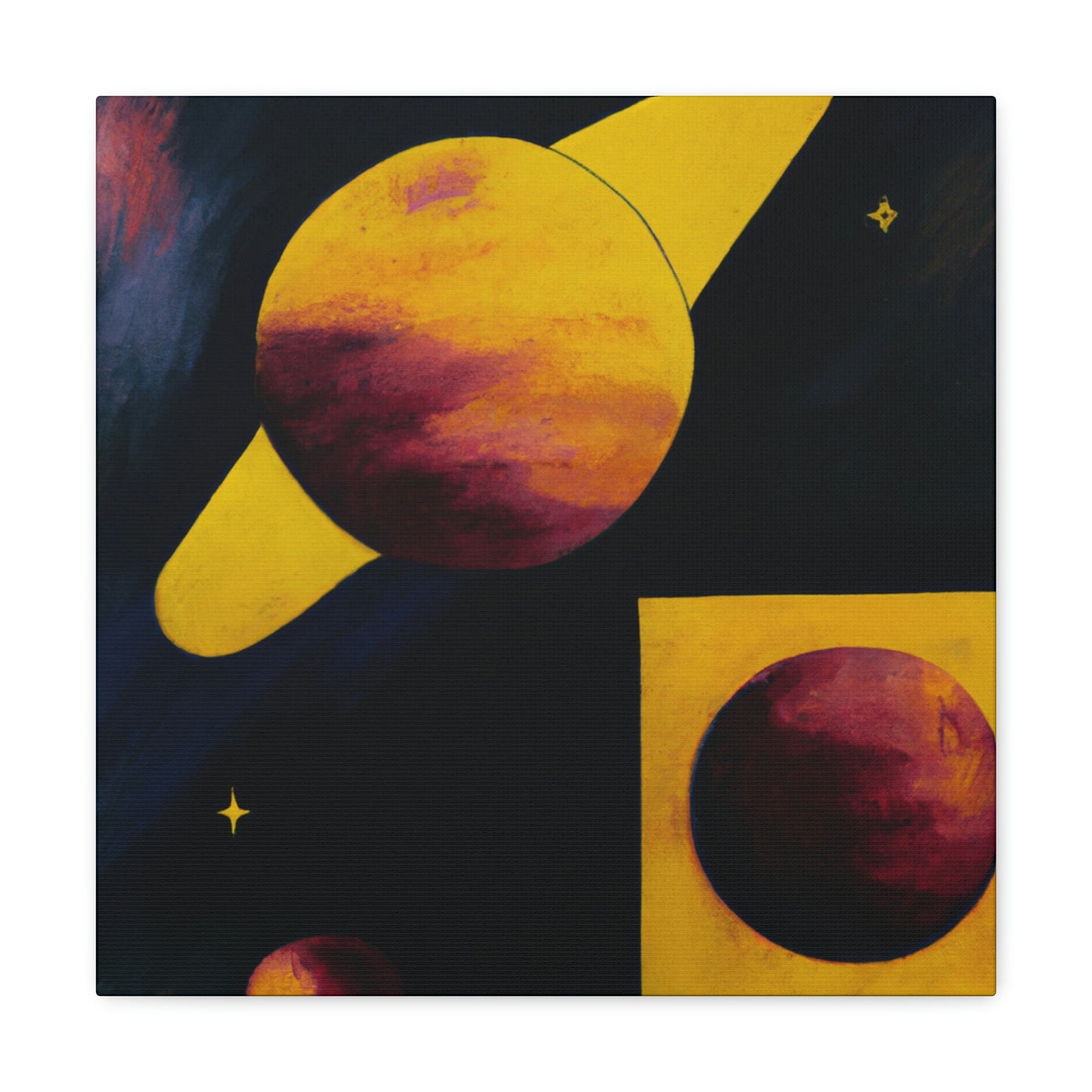 "Pluto, Planetary Enigma" - Canvas