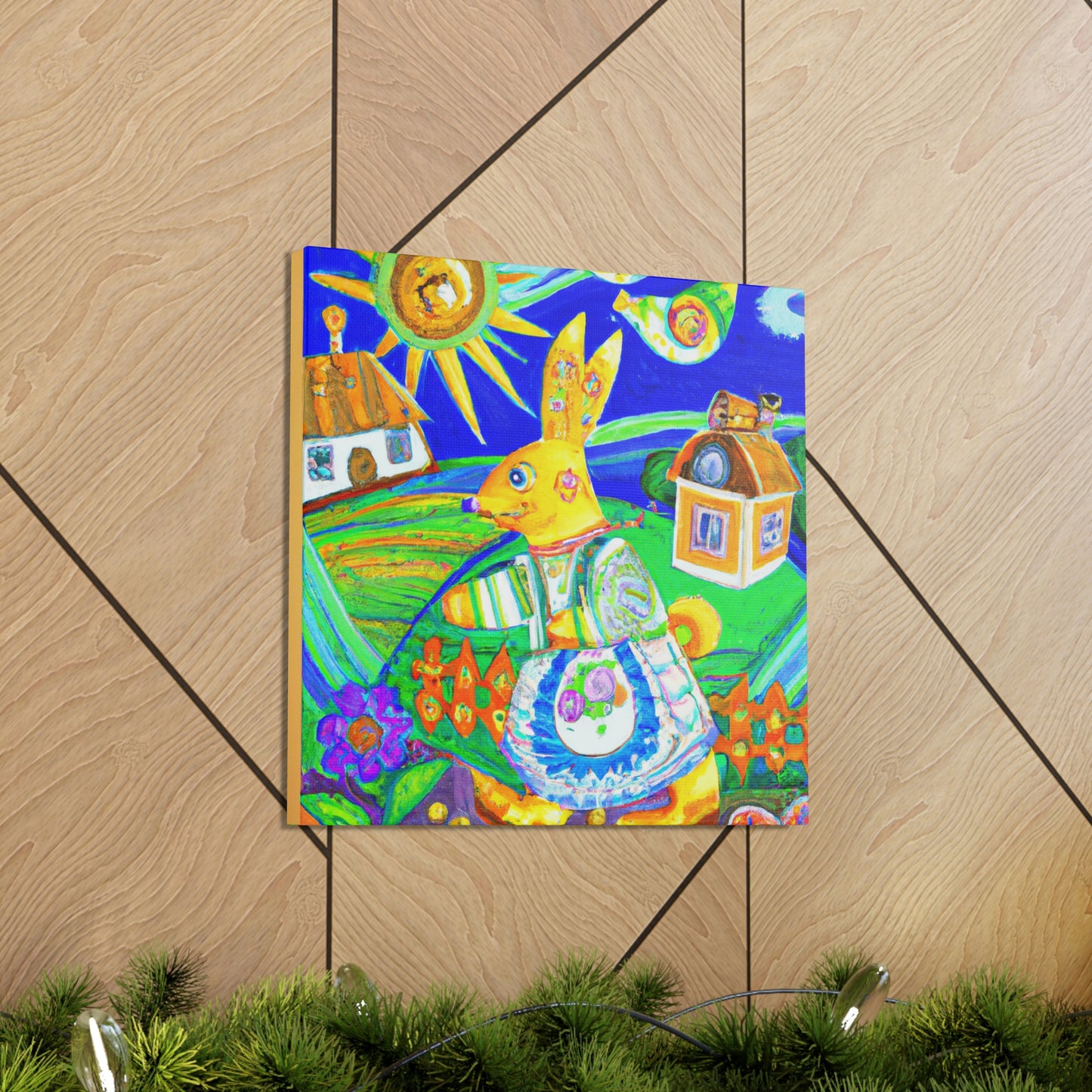 "Rabbit in the Meadow" - Canvas