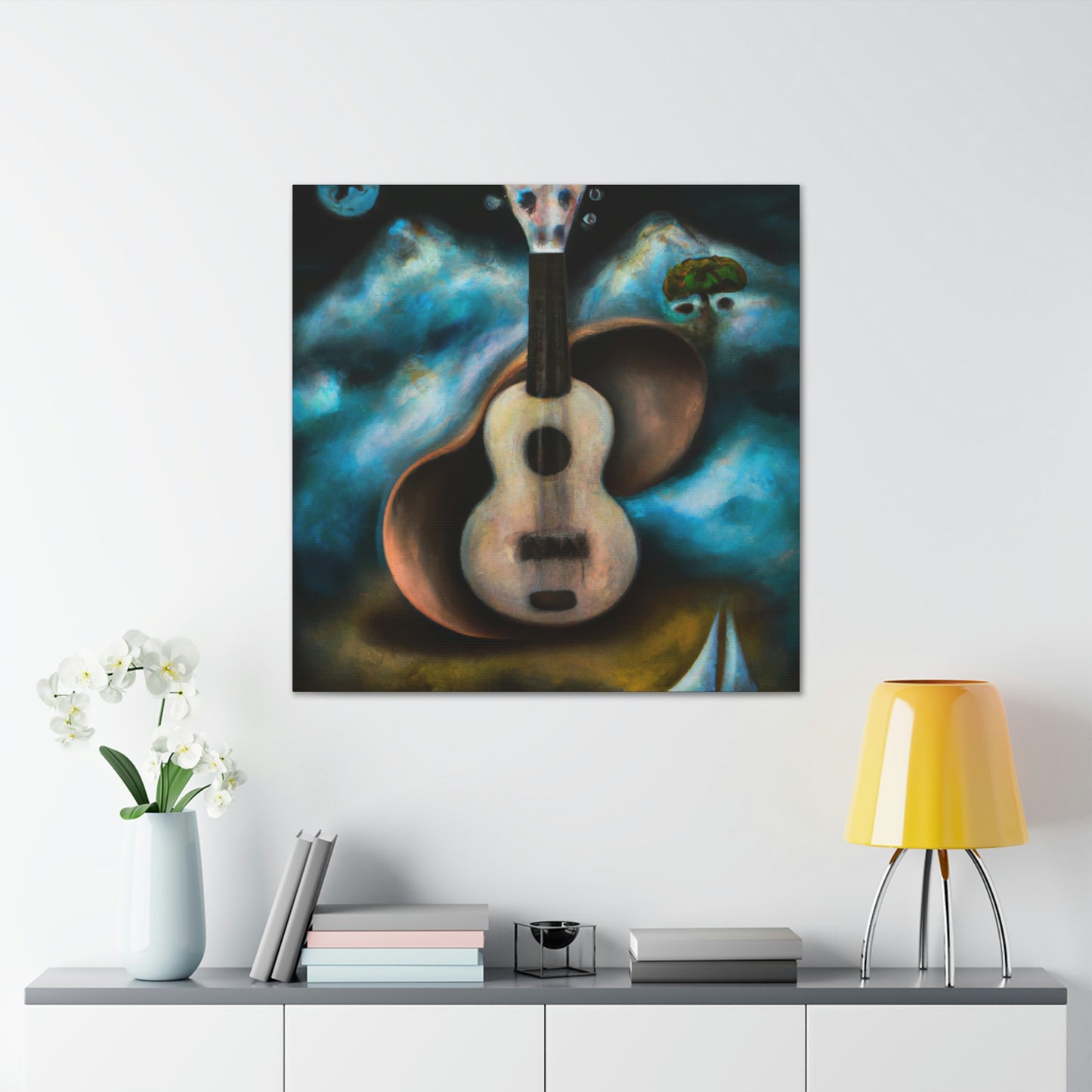 "Ukelele and Dreamscapes" - Canvas