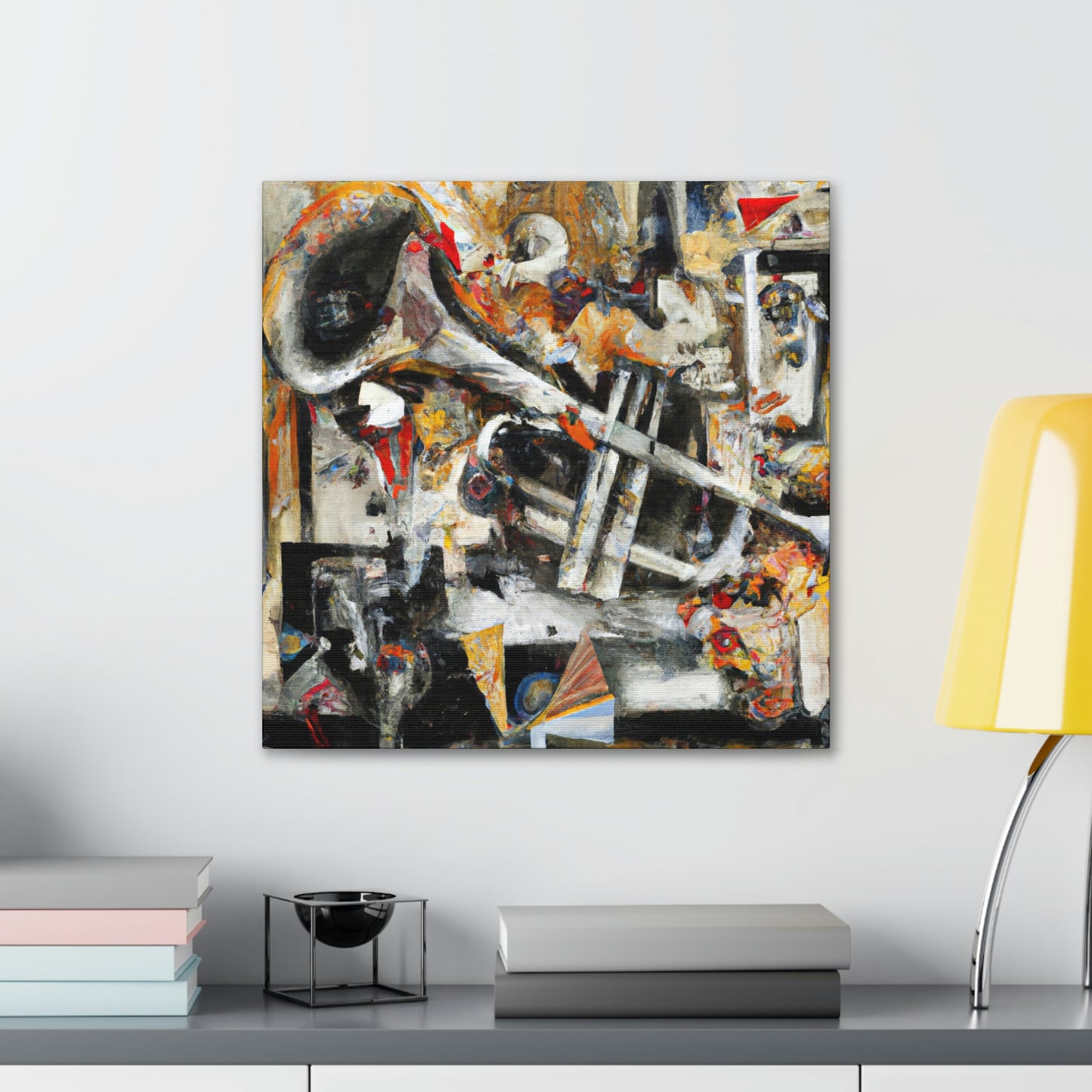 Trombone in Abstraction - Canvas