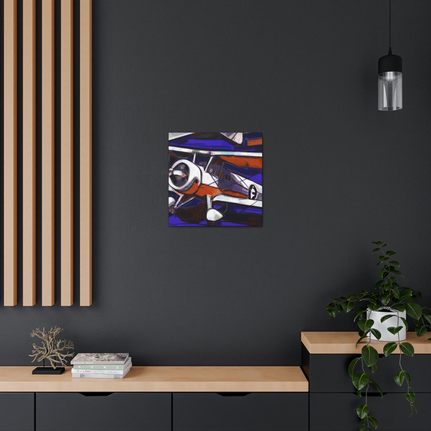 "Vintage Plane Flight" - Canvas