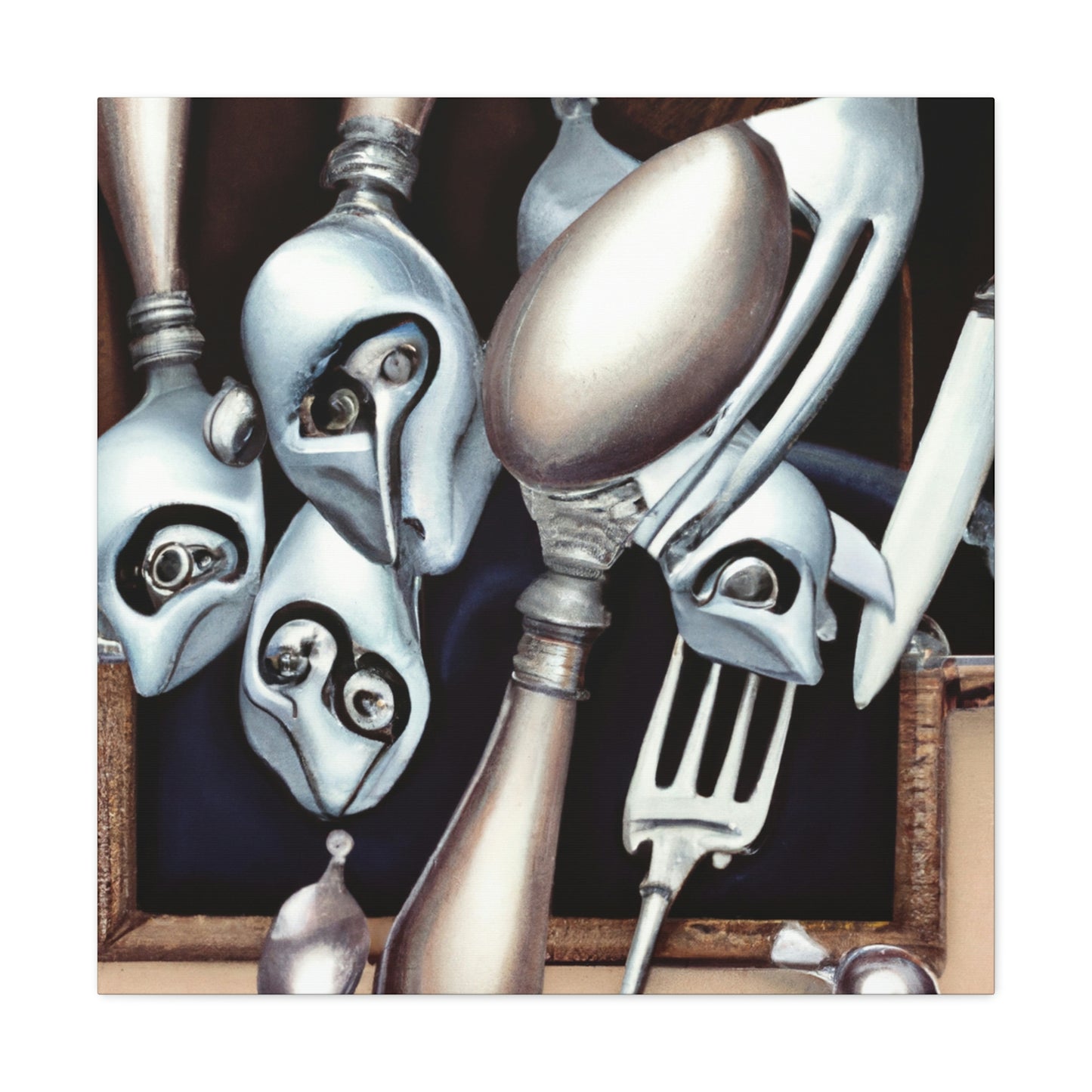 Cutlery in the Clouds - Canvas