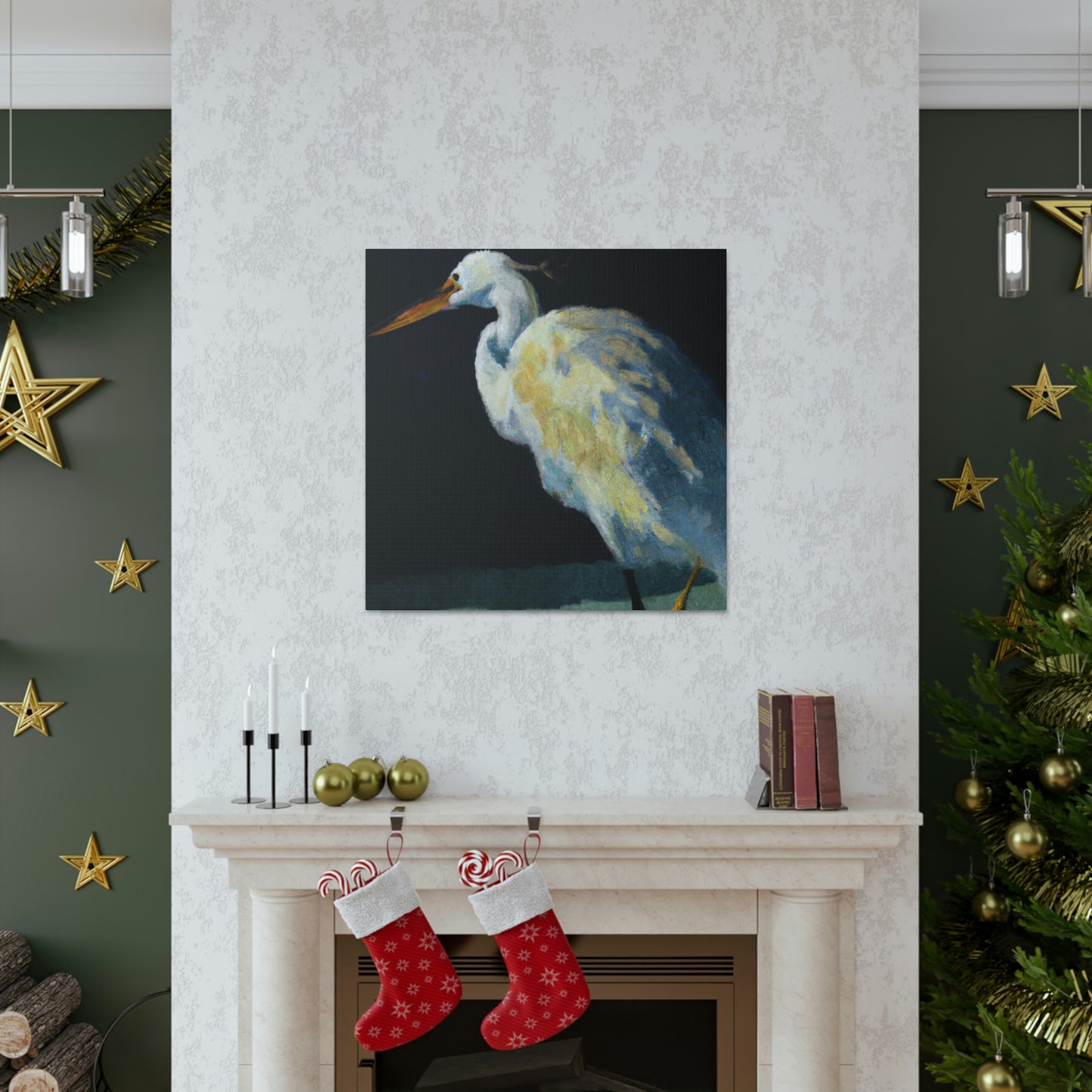 Snowy Egret Serenity - Canvas