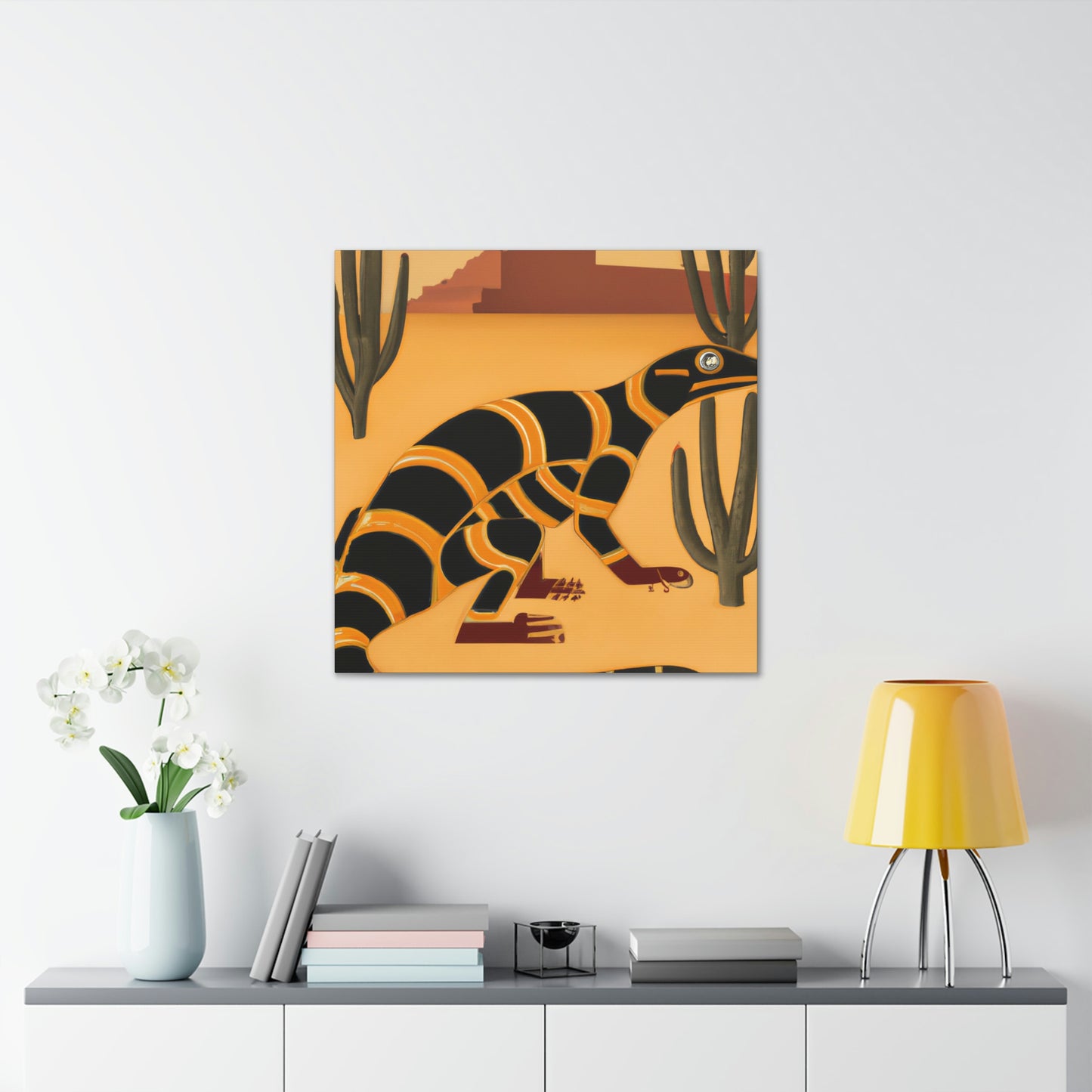 "Gila Monster Glistens" - Canvas