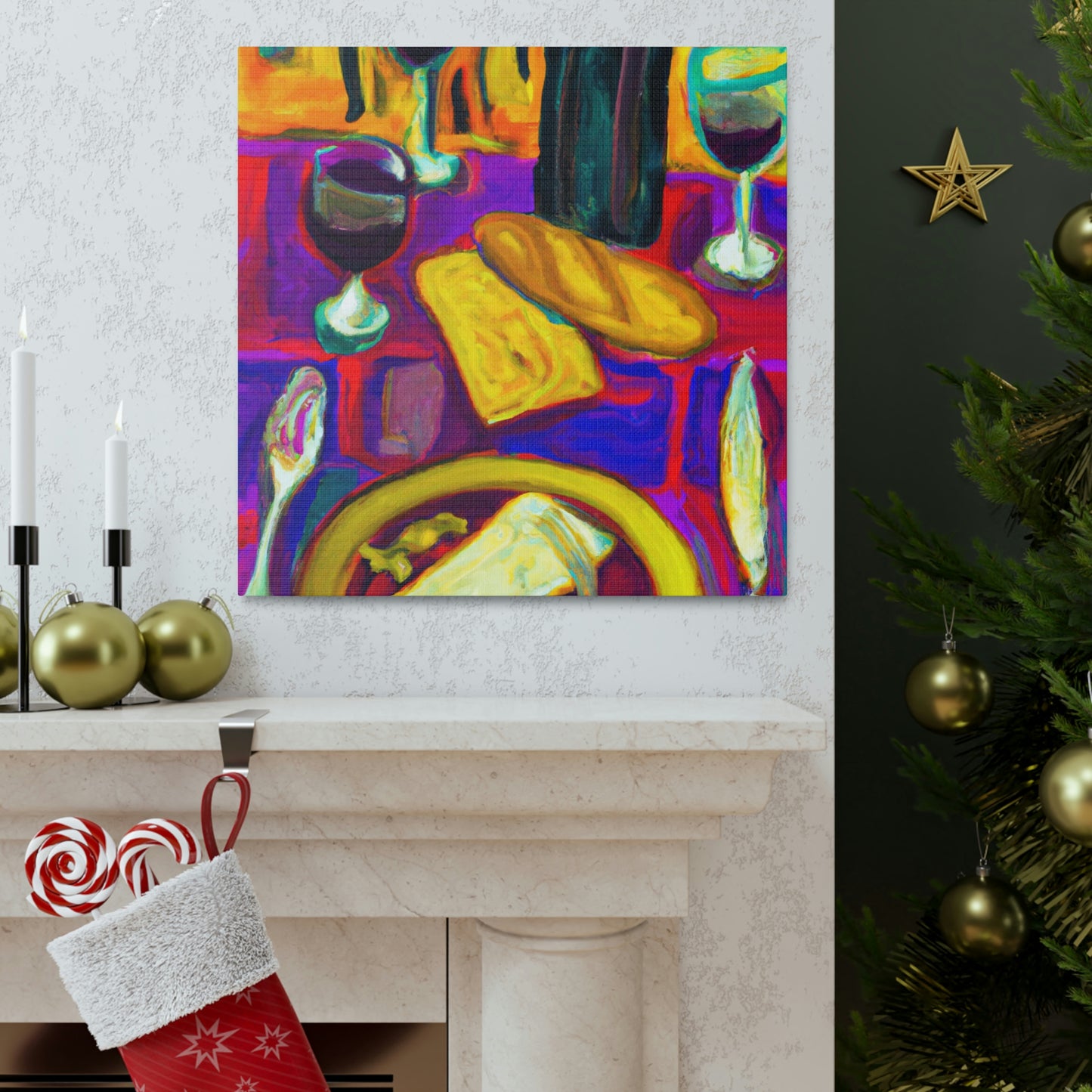 "Fauvism Dinner Delight" - Canvas