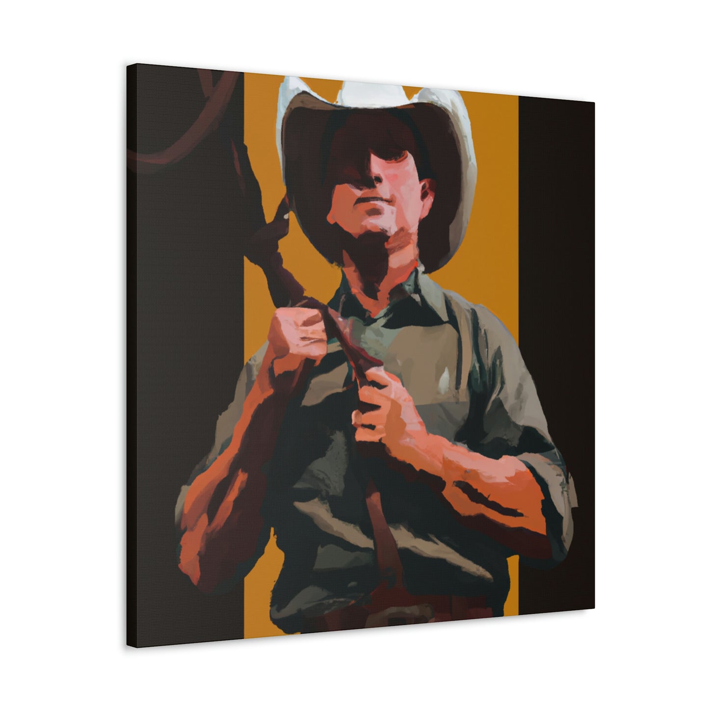 "Branding Iron Firebrand" - Canvas