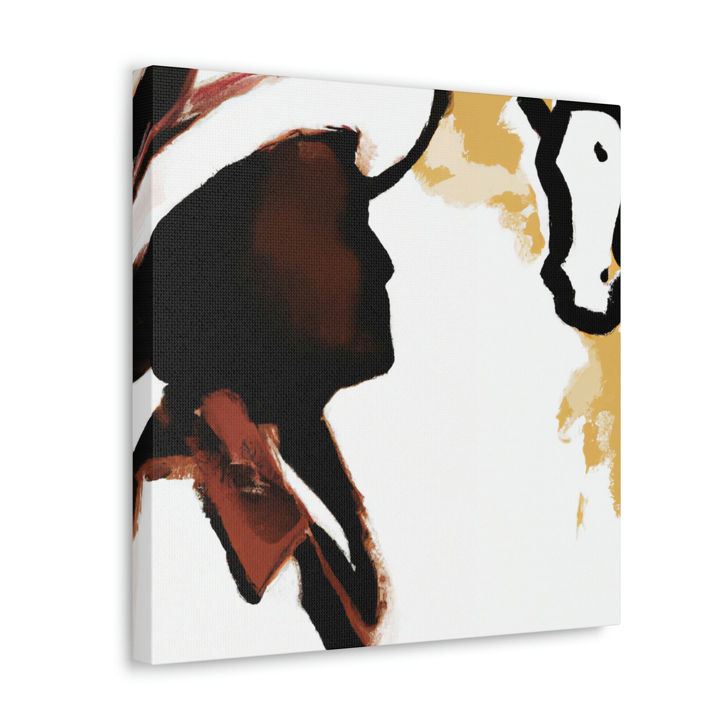 "Cowhide Covered Canvas" - Canvas